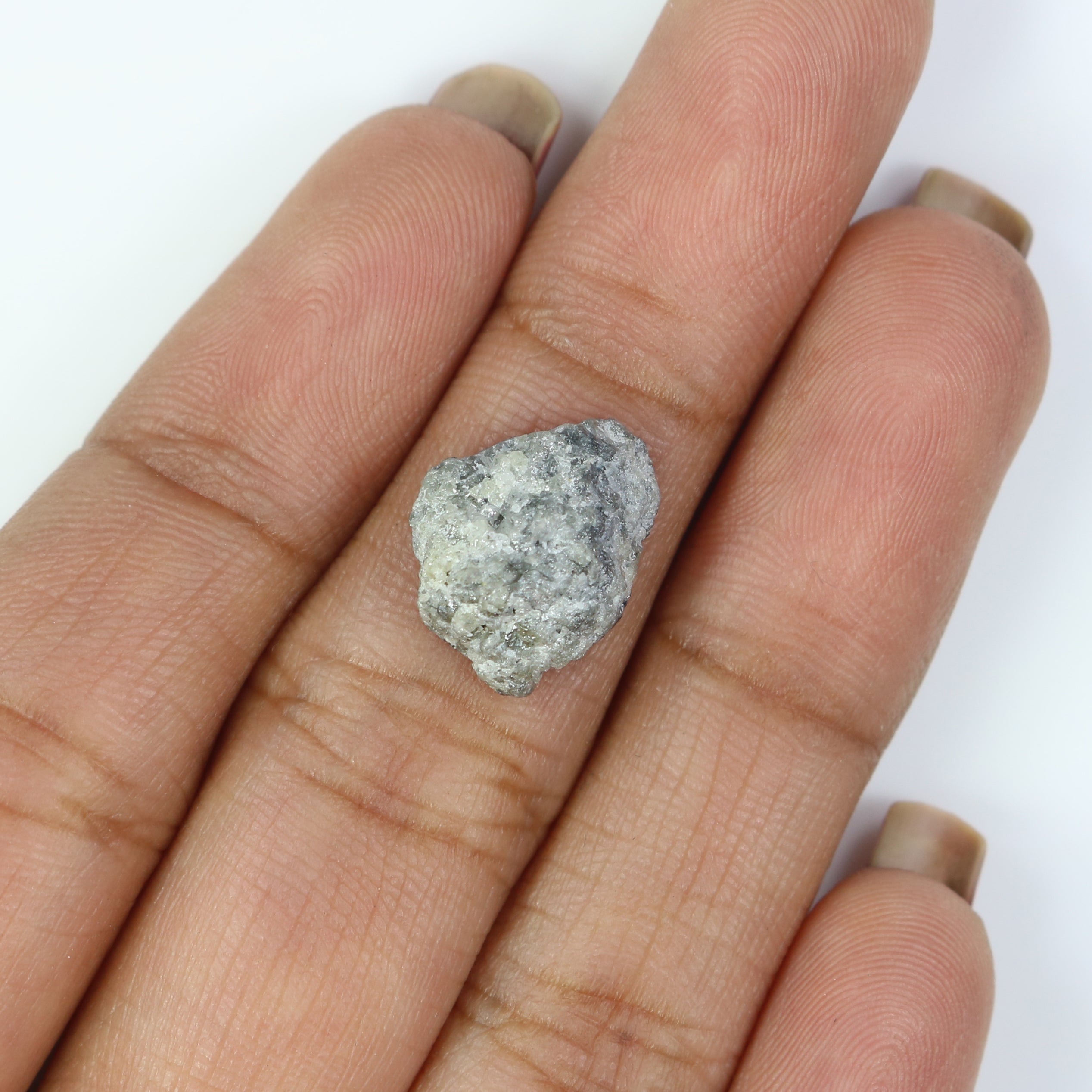 4.60 CT Natural Loose Rough Shape Diamond Grey Color Rough Cut Diamond 13.45 MM Natural Grey Diamond Rough Irregular Cut Diamond LQ2798