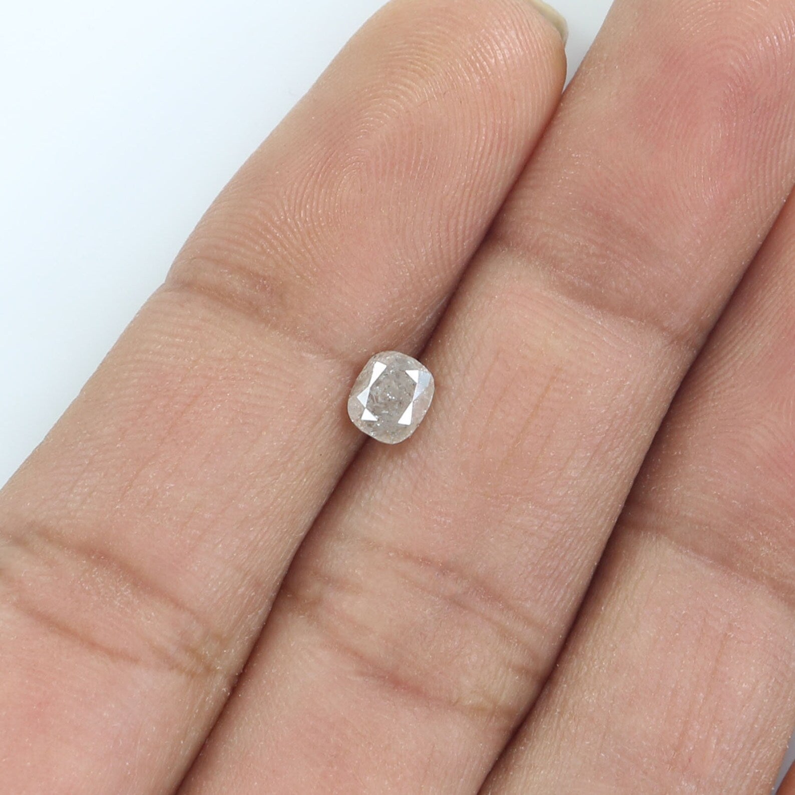 0.55 CT Natural Loose Cushion Shape Diamond Gray Color Cushion Diamond 4.70 MM Natural Loose Diamond Cushion Shape Rose Cut Diamond N8051