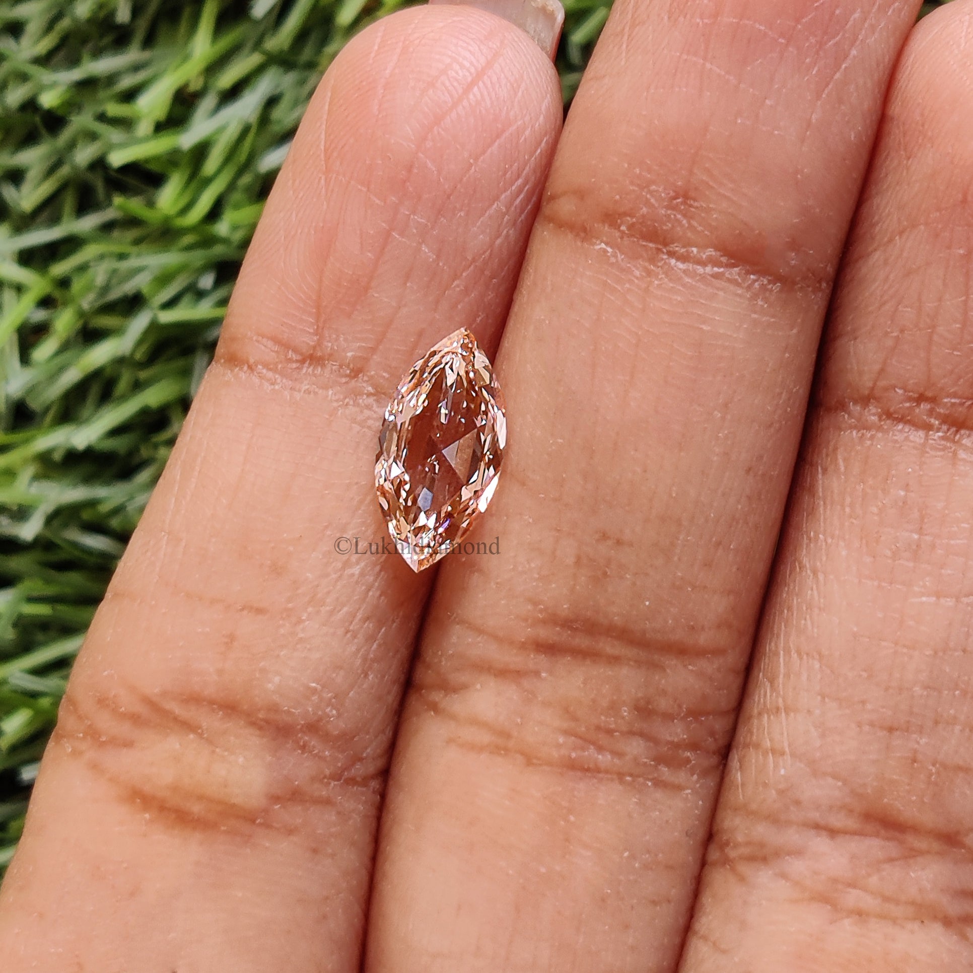 1.59 CT IGI Certified Marquise Rose Cut Fancy Intense Pink Color Diamond VS1 Clarity Diamond Lab Grown CVD Diamond Lab Created Diamond L3327