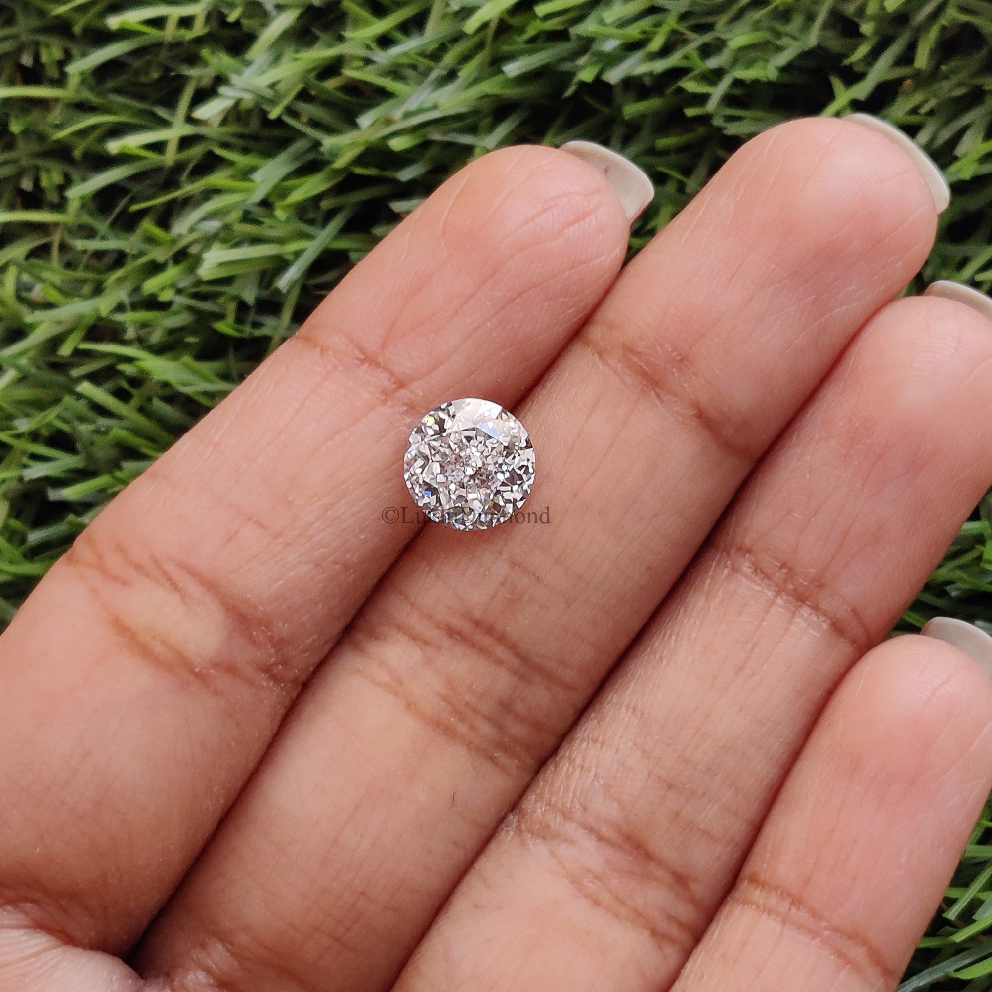 2.14 CT IGI Certified Round Portuguese Cut Diamond White - E Color VVS2 Clarity Lab Grown Lab Created Round Mixed Cut CVD Diamond L3326