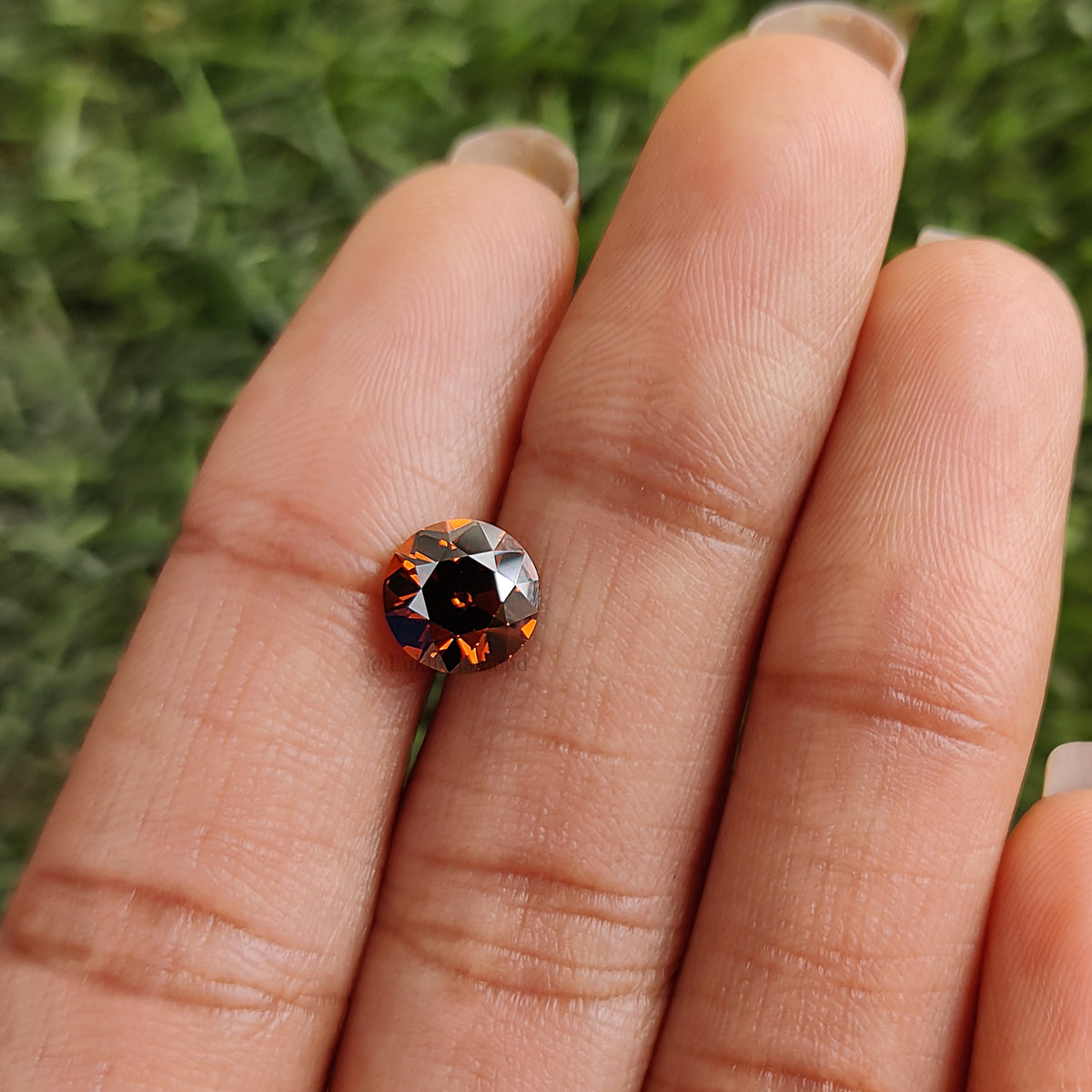 1.56 CT IGI Certified Round Old European Cut Diamond Fancy Deep Orange Color VS1 Clarity Lab Grown Diamond Lab Created Lab Diamond L3663