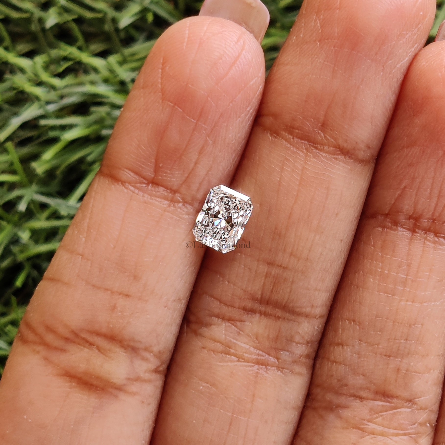 0.90 CT IGI Certified Radiant Brilliant Cut White- D Color VS1 Clarity Diamond Radiant Lab Grown CVD Diamond Lab Created Diamond L3320