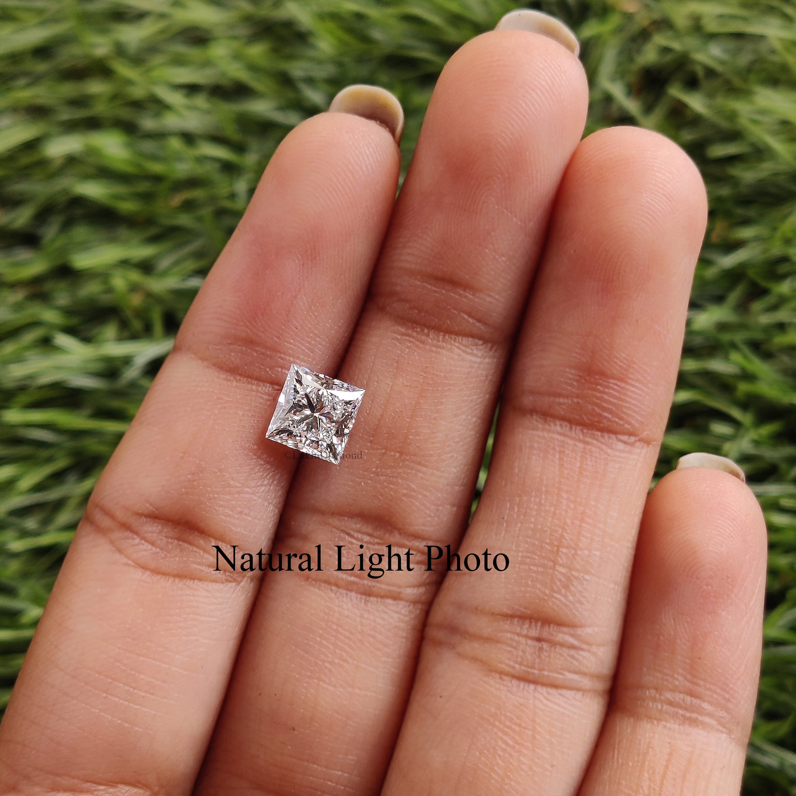 IGI Certified 1 Ct, 1.5 Ct, 2 Ct, 2.5 Ct, 3 Ct Princess Brilliant Cut E/F Color VS Clarity Lab Grown Diamond Lab Created Loose Diamond Q159
