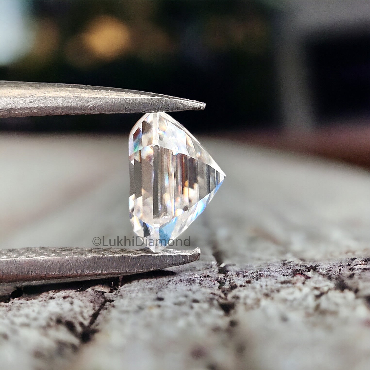 Asscher Brilliant Cut Loose White Moissanite Stone 5,6,7,8,9 MM Vintage Antique Handcrafted Eye Clean Moissanite Engagement Gift Ring Q124