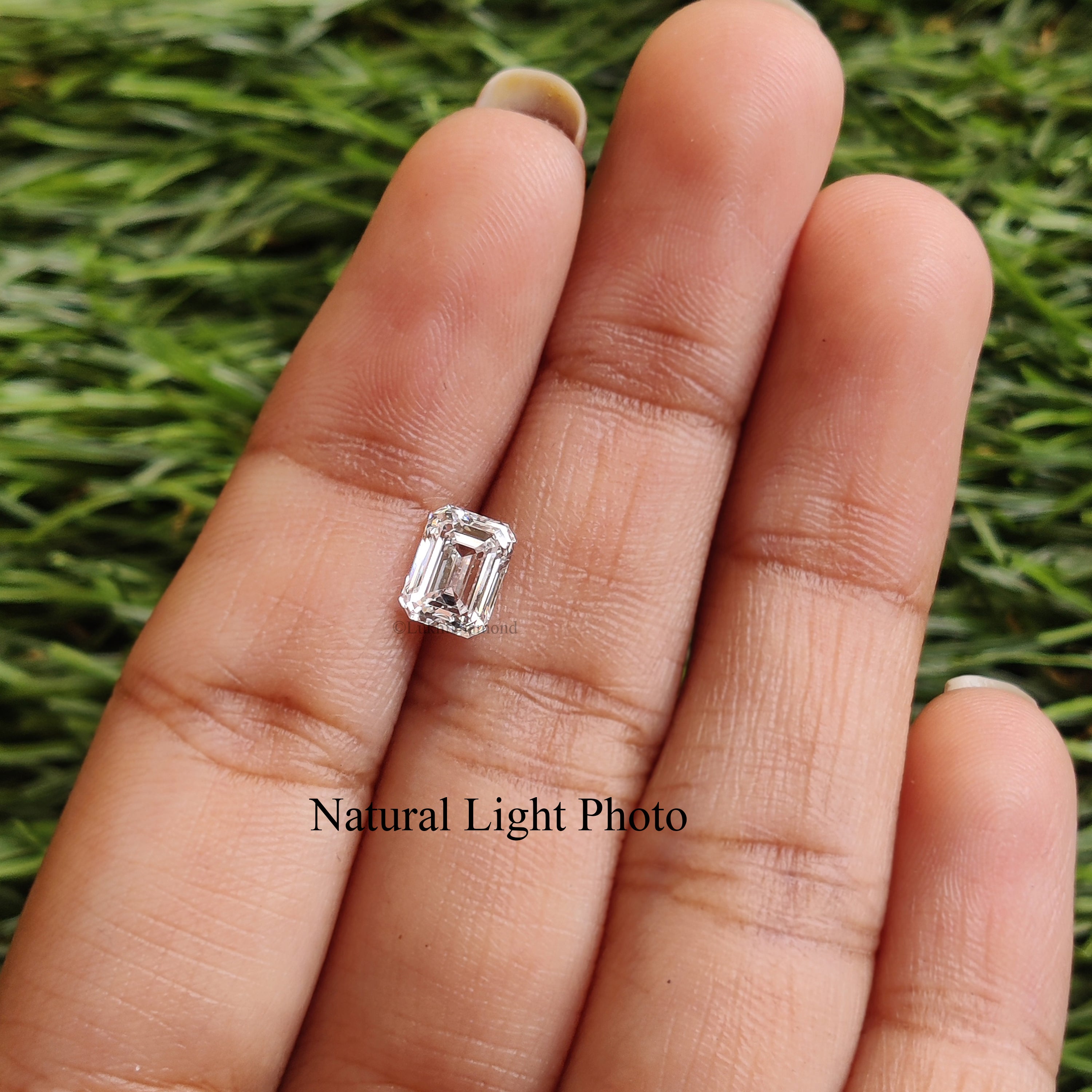 IGI Certified 1 Ct, 1.5 Ct, 2 Ct, 2.5 Ct, 3 Ct Emerald Brilliant Cut E/F Color VS Clarity Lab Grown Diamond Lab Created Loose Diamond Q106