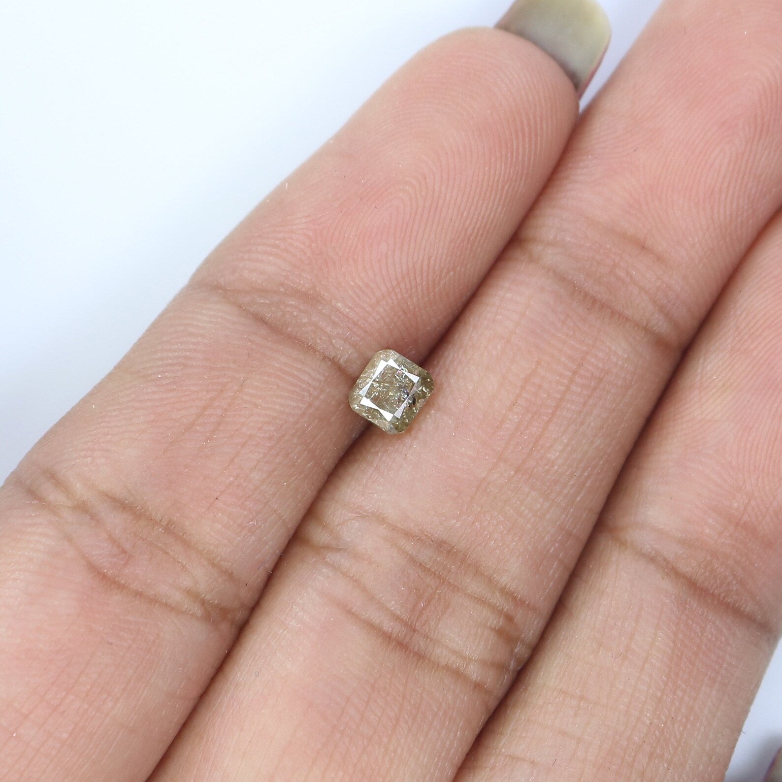 Natural Loose Cushion Diamond, Brown Color Diamond, Natural Loose Diamond, Cushion Rose Cut Diamond, 0.50 CT Cushion Shape Diamond N7636
