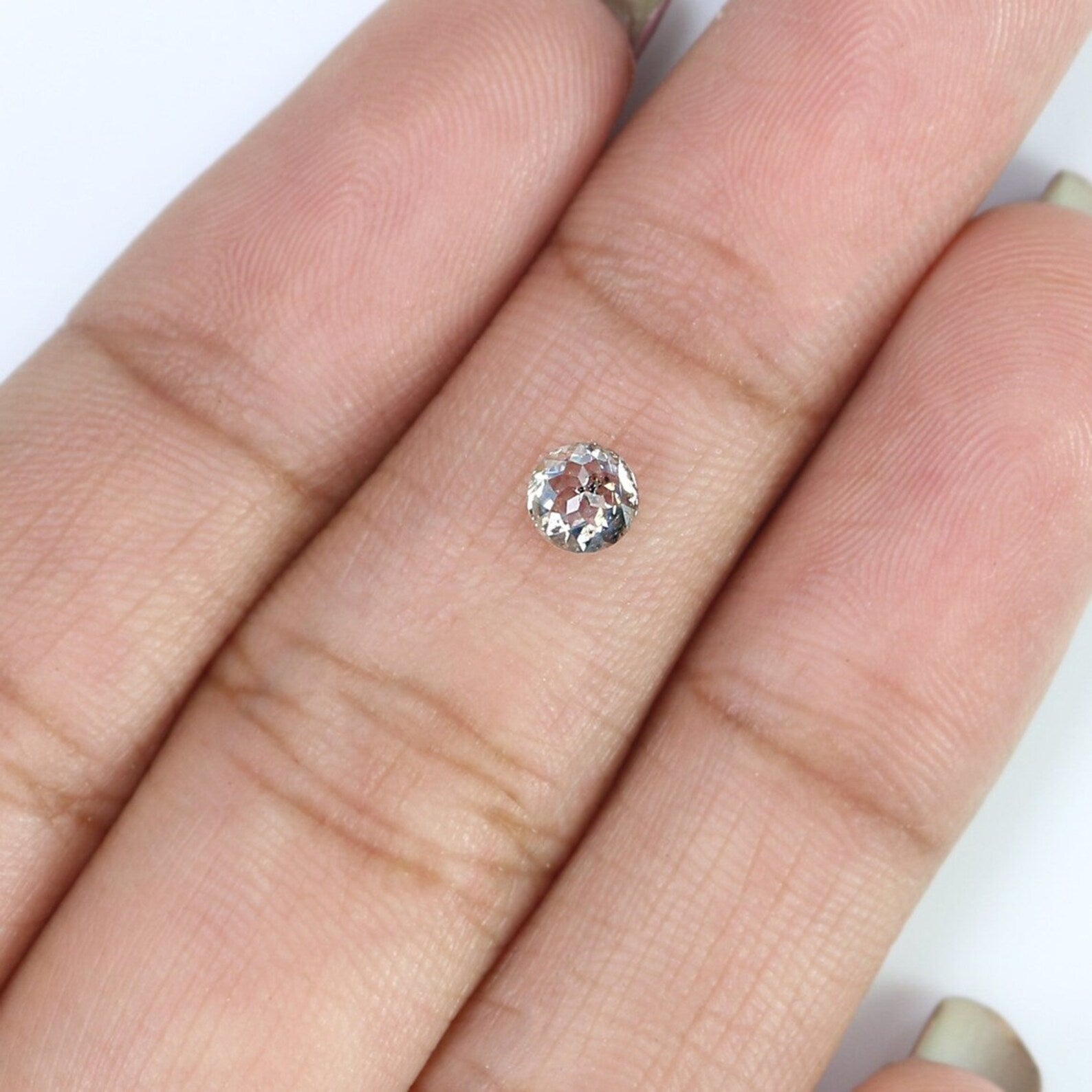 0.36 CT Natural Loose Round Shape Diamond Brown Color Round Rose Cut Diamond 4.20 MM Natural Loose Diamond Round Rose Cut Diamond NQ8036