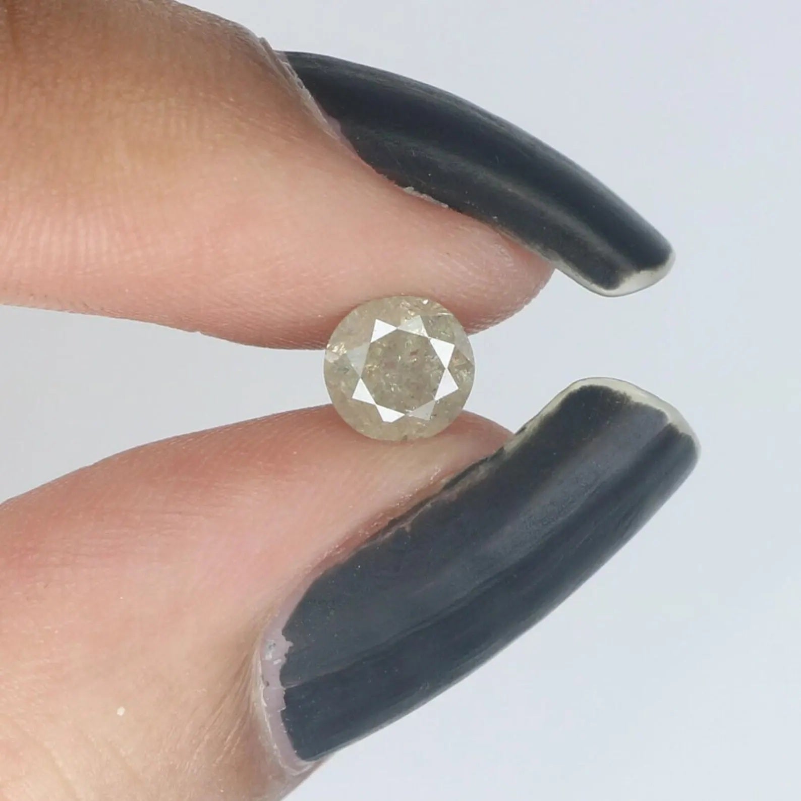 0.69 Ct Natural Loose Round Shape Diamond Grey Color Round Cut Diamond 5.30 MM Natural Loose Grey Color Round Brilliant Cut Diamond NQ303