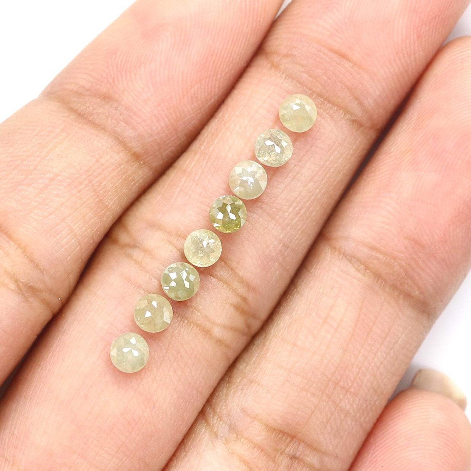 1.58 CT Natural Loose Round Shape Diamond Grey Color Round Diamond 3.20 MM Natural Loose Diamond Grey Color Round Rose Cut Diamond NQ7774