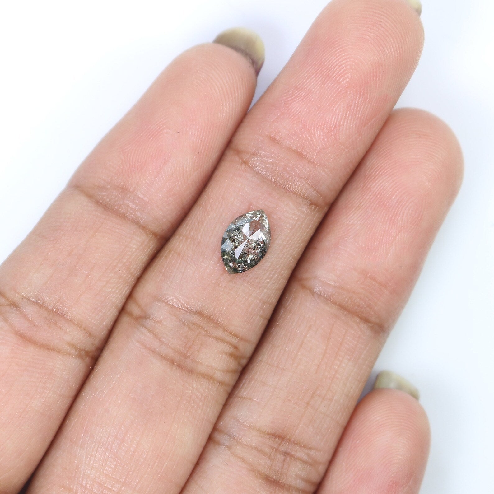 0.65 CT Natural Loose Marquise Shape Diamond Salt And Pepper Diamond 7.80 MM Natural Loose Diamond Black Grey Color Marquise Diamond QN2514