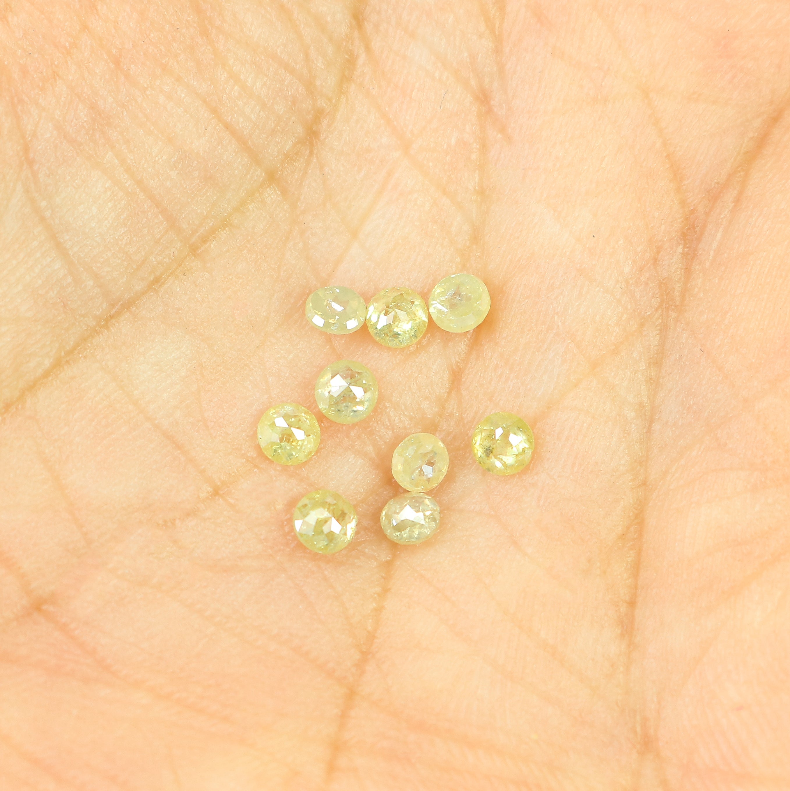 1.00 CT Natural Loose Round Diamond Yellow Color Diamond Natural Loose Diamond 2.70 MM Round Rose Cut Diamond Round Shape Diamond LQ9393