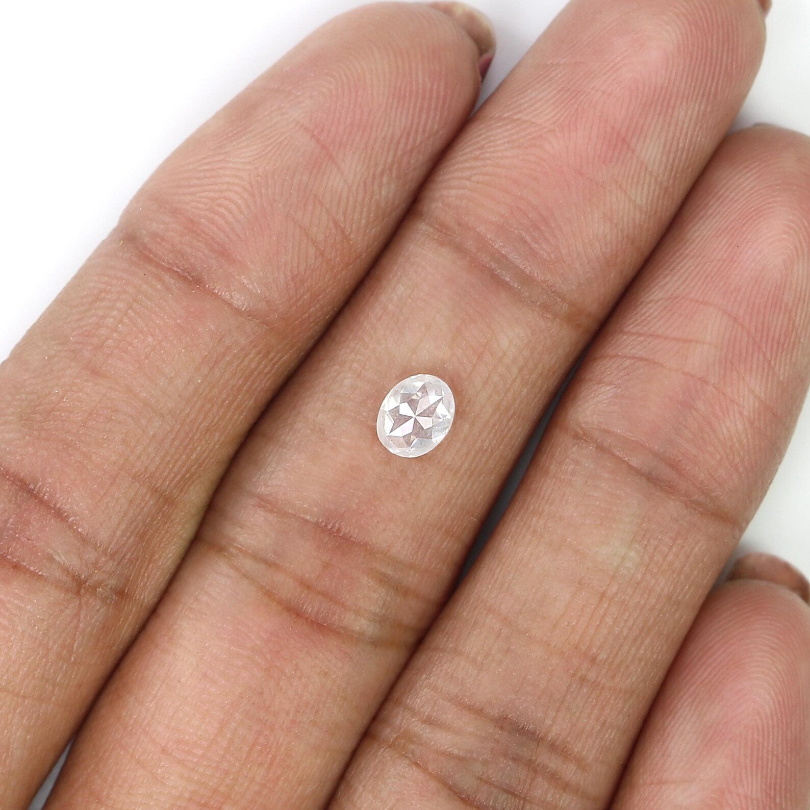 0.47 CT Natural Loose Oval Shape Diamond Grey Color Oval Cut Diamond 5.40 MM Natural Loose Grey Color Diamond Oval Rose Cut Diamond NQ2004