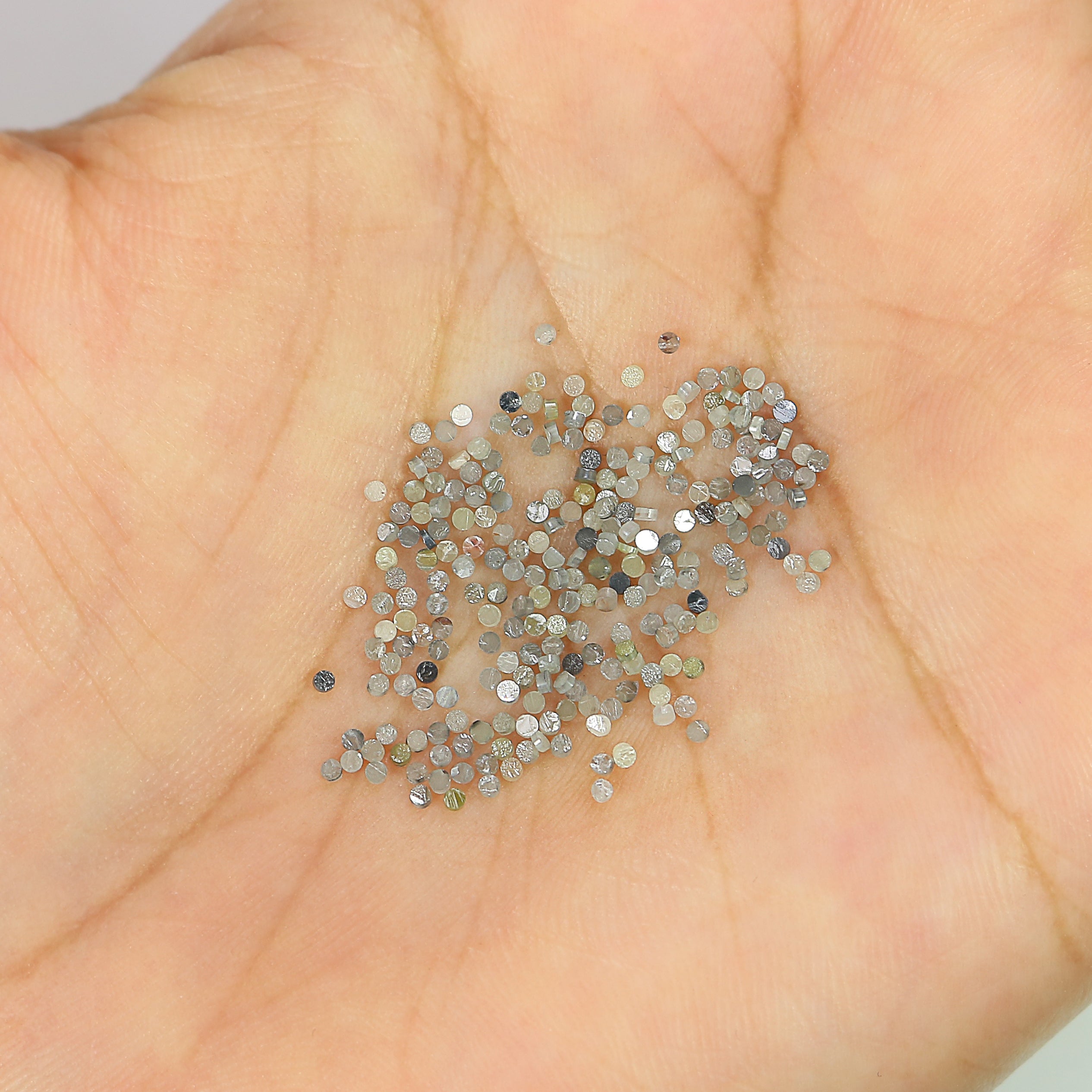 Natural Loose Rough Tablet Round Cut Diamond Mix Color Rough Shape Diamond 100 PCS Lot Round Uncut Diamond Rough Irregular Cut Diamond Q55