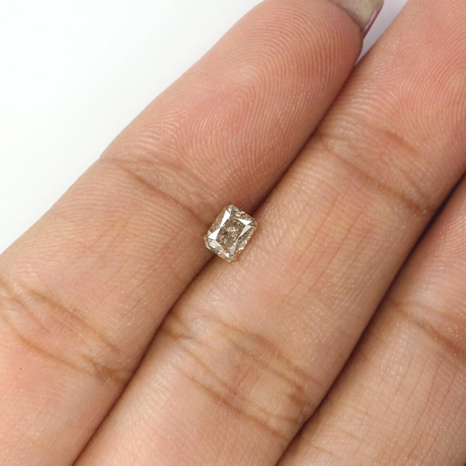 0.32 CT Natural Loose Emerald Shape Diamond Grey Color Emerald Diamond 4.20 MM Natural Loose Grey Color Emerald Brilliant Cut Diamond NQ7376