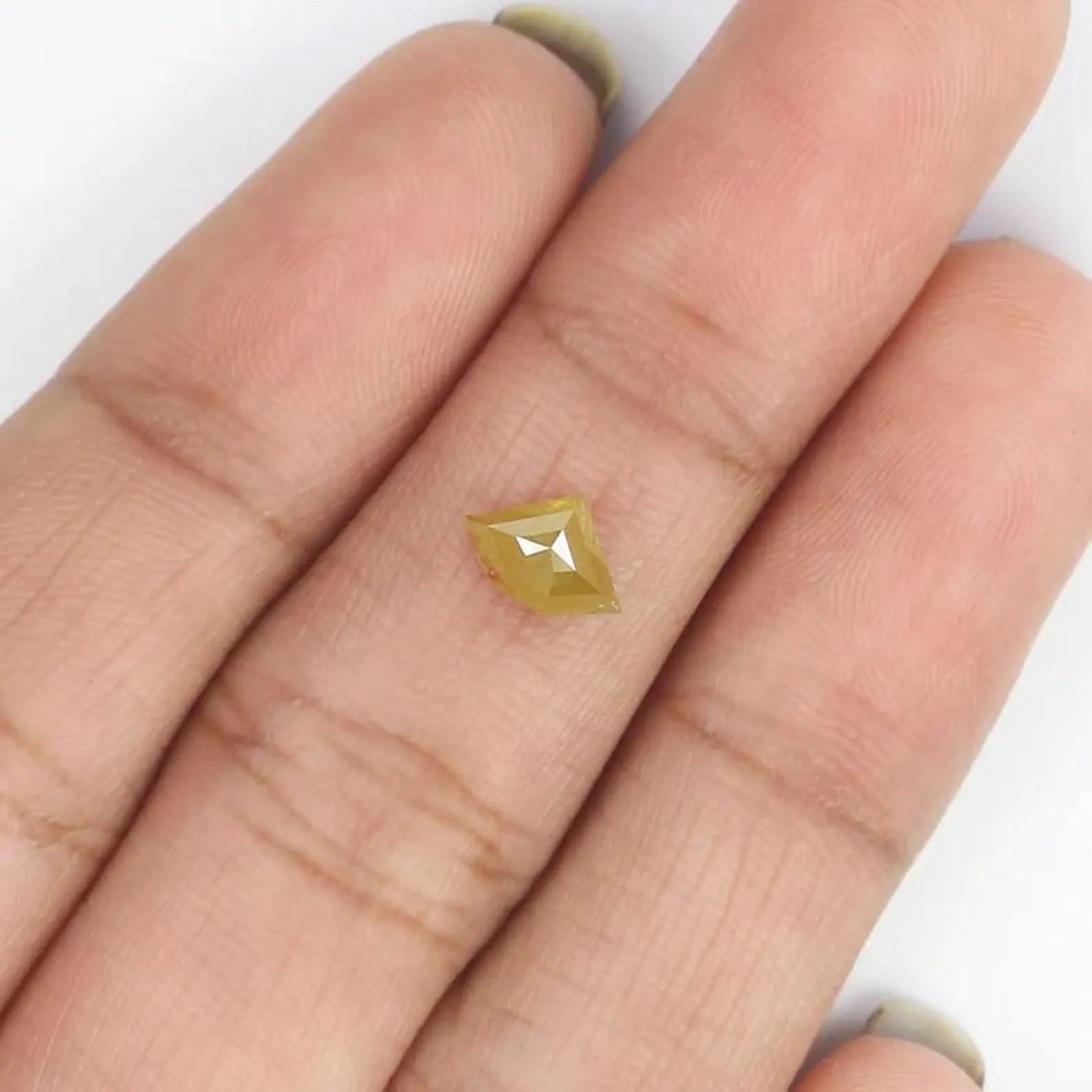 0.79 CT Natural Loose Shield Shape Diamond Yellow Color Shield Cut Diamond 4.95 MM Natural Loose Diamond Shield Rose Cut Diamond NQ8833