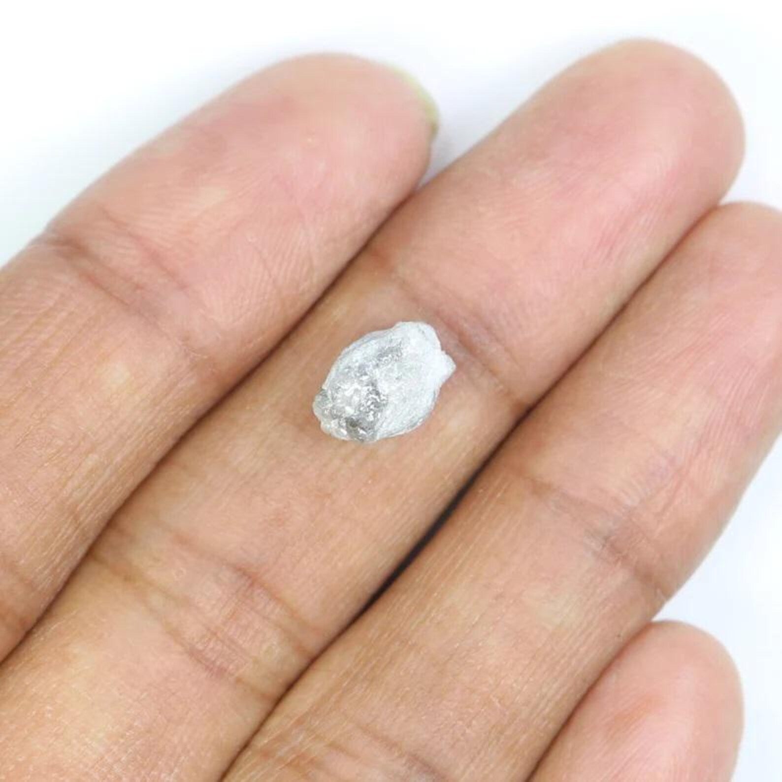 3.00 CT Natural Loose Rough Uncut Diamond Gray Color Rough Shape Diamond 9.05 MM Natural Loose Diamond Rough Irregular Cut Diamond NQ2325
