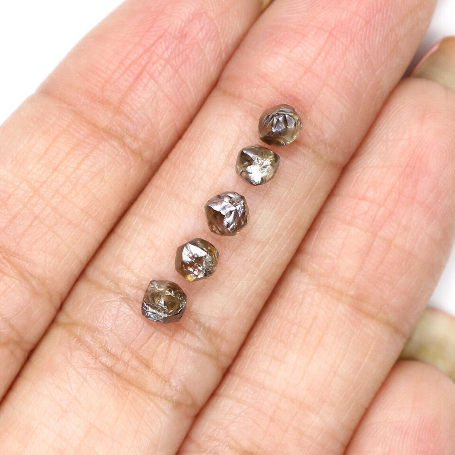 2.27 Ct Natural Loose Rough Diamond Dark Brown Color Rough Diamond 3.80 MM Natural Loose Diamond Brown Color Rough Shape Diamond NQ9035