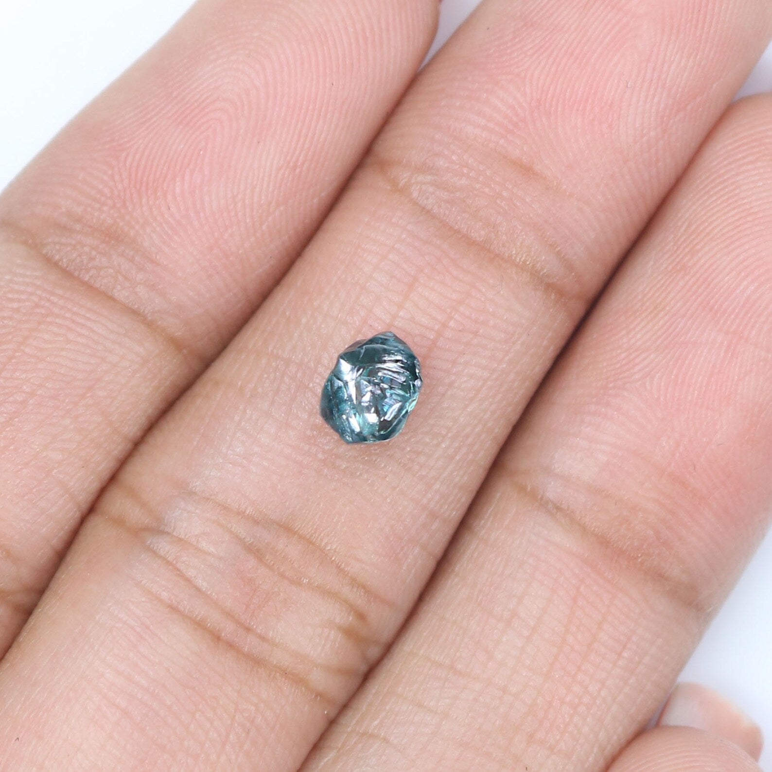 0.74 CT Natural Loose Rough Shape Diamond Blue Color Irregular Cut Diamond 5.65 MM Natural Loose Diamond Blue Rough Uncut Diamond NQ2024