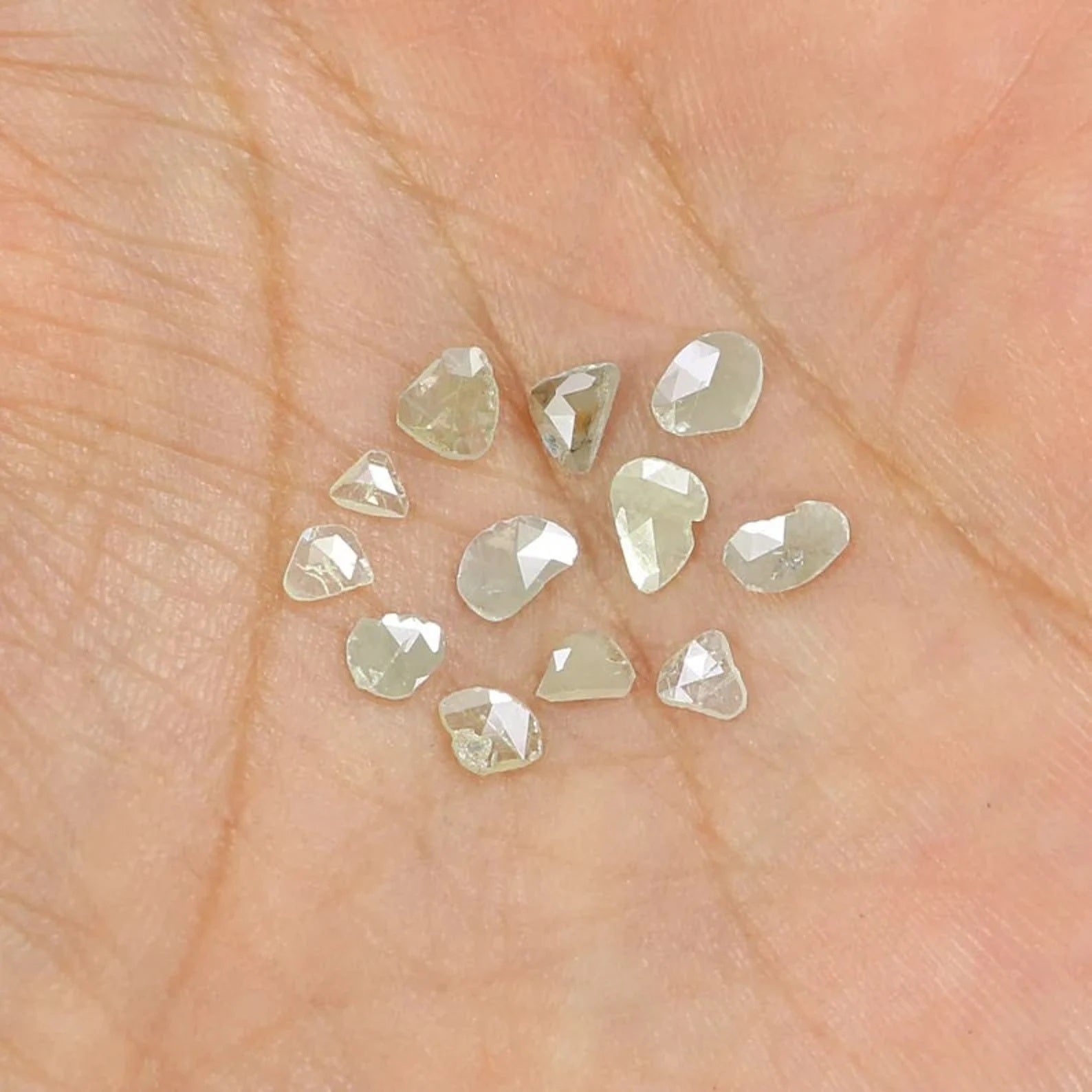 1.04 CT Natural Loose Slice Shape Diamond Grey Color Irregular Cut Diamond 2.80 MM Natural Loose Diamond Slice Shape Rose Cut Diamond NQ2200