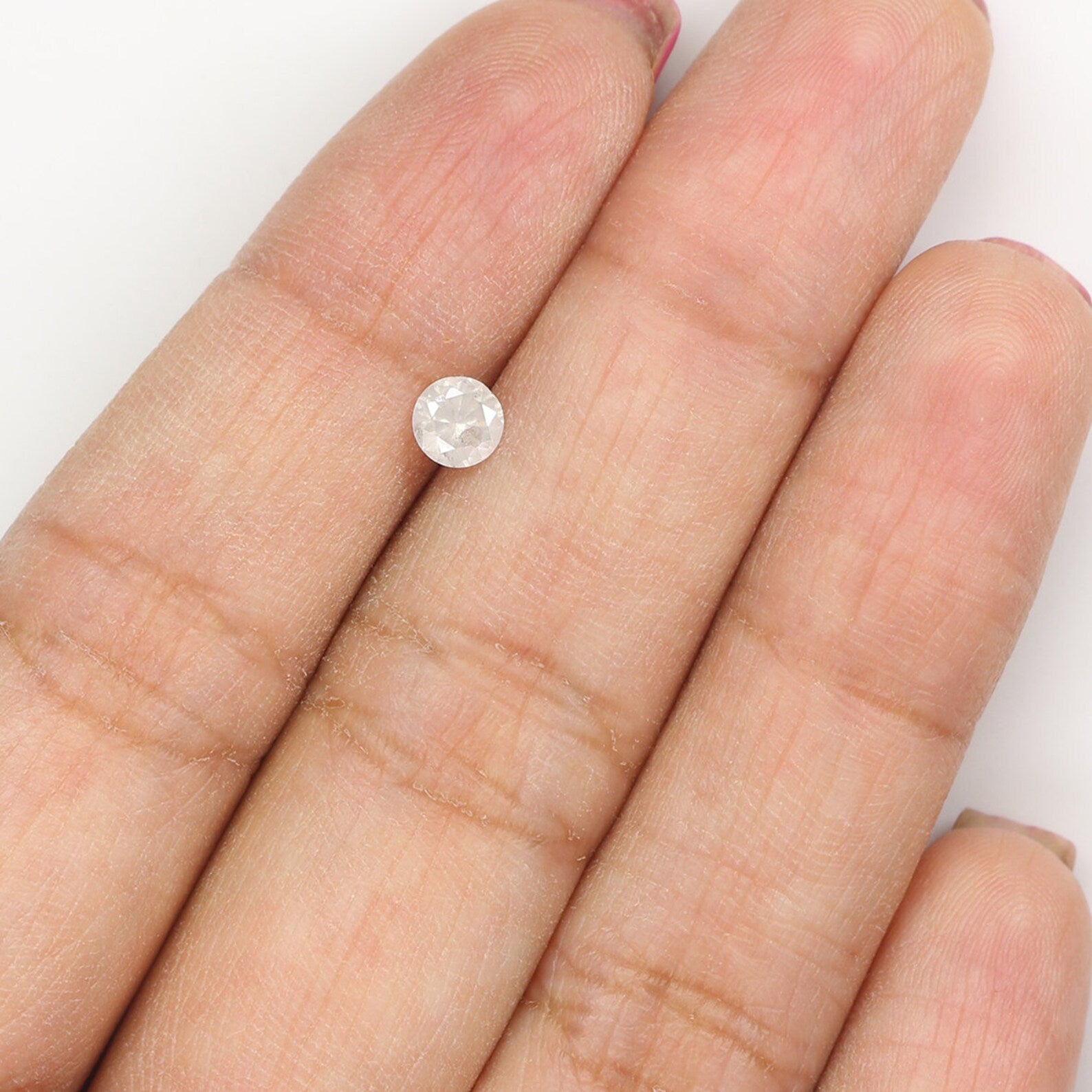 0.33 CT Natural Loose Round Brilliant Cut Diamond Salt And Pepper Round Diamond 4.35 MM Natural Loose Grey Color Round Shape Diamond N7711