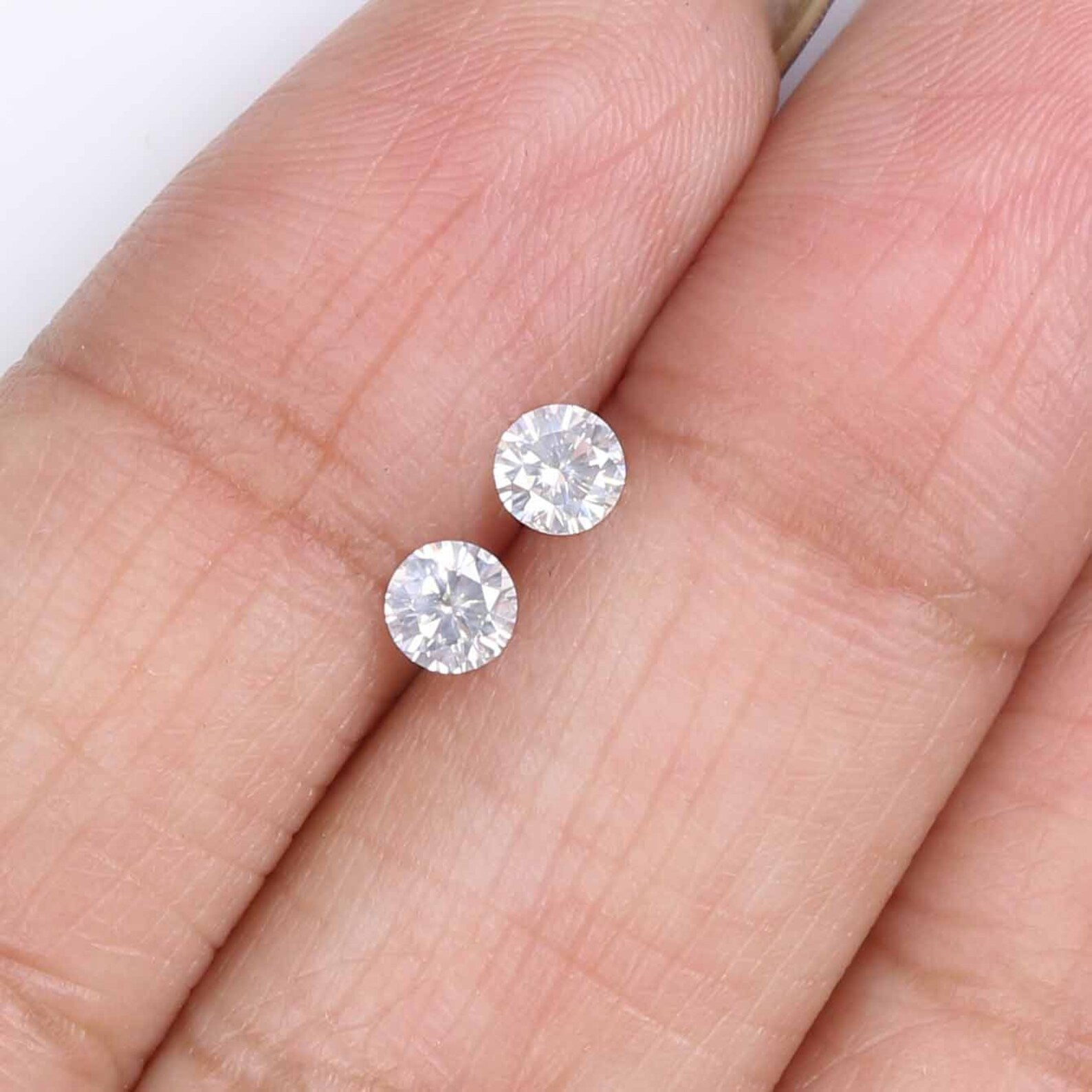 Natural Loose Round Brilliant Cut Diamond White - H Color 0.34 CT 3.50 MM Round Shape Brilliant Cut Diamond N1953