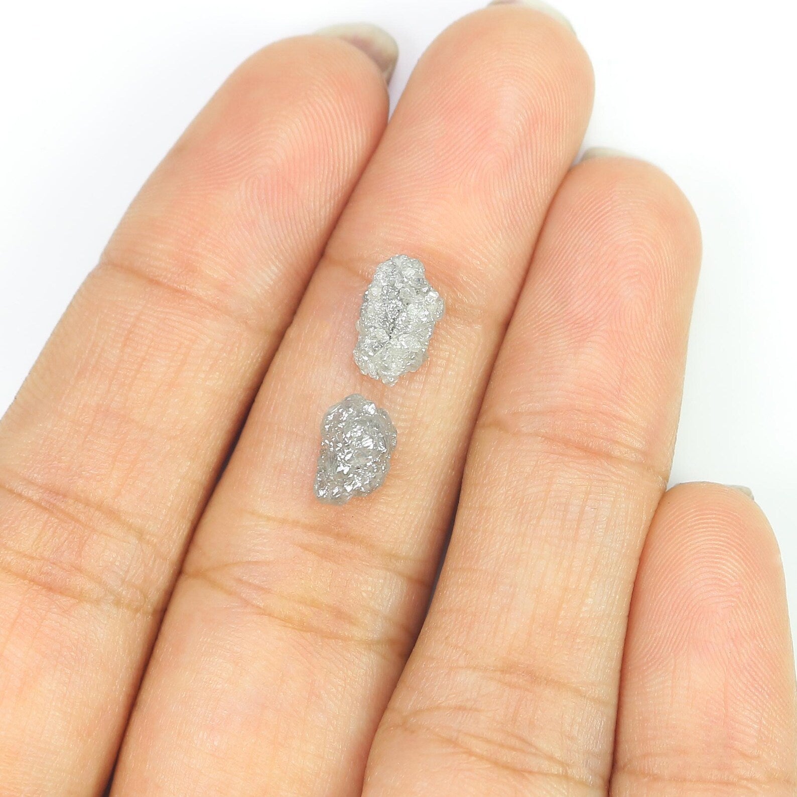 3.06 CT Natural Loose Rough Shape Diamond Grey Color Rough Uncut Diamond 8.70 MM Natural Grey Diamond Rough Irregular Cut Diamond NQ2576