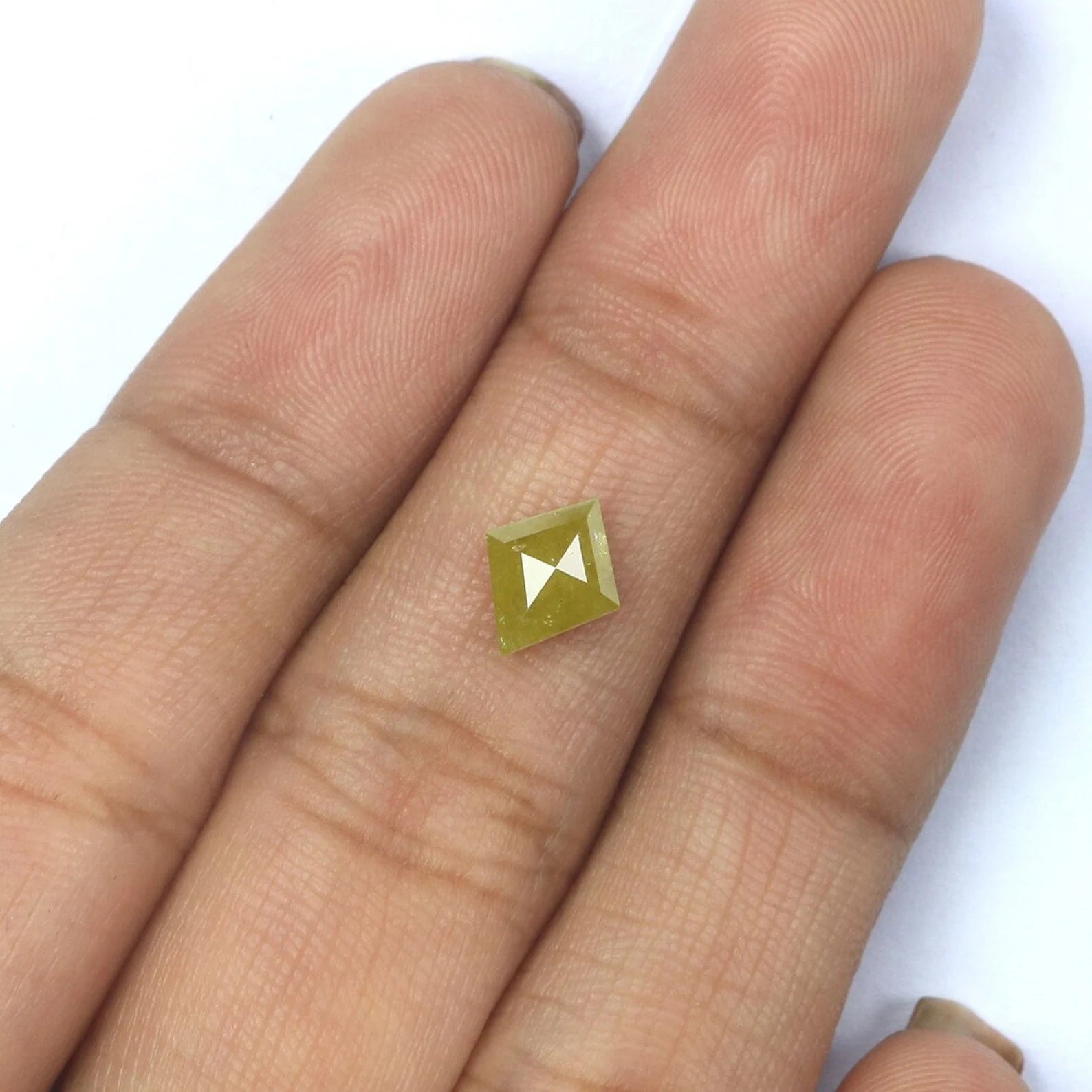 0.85 CT Natural Loose Kite Shape Diamond Yellow Color Kite Cut Diamond 7.95 MM Natural Loose Diamond Kite Shape Rose Cut Diamond NQ2216