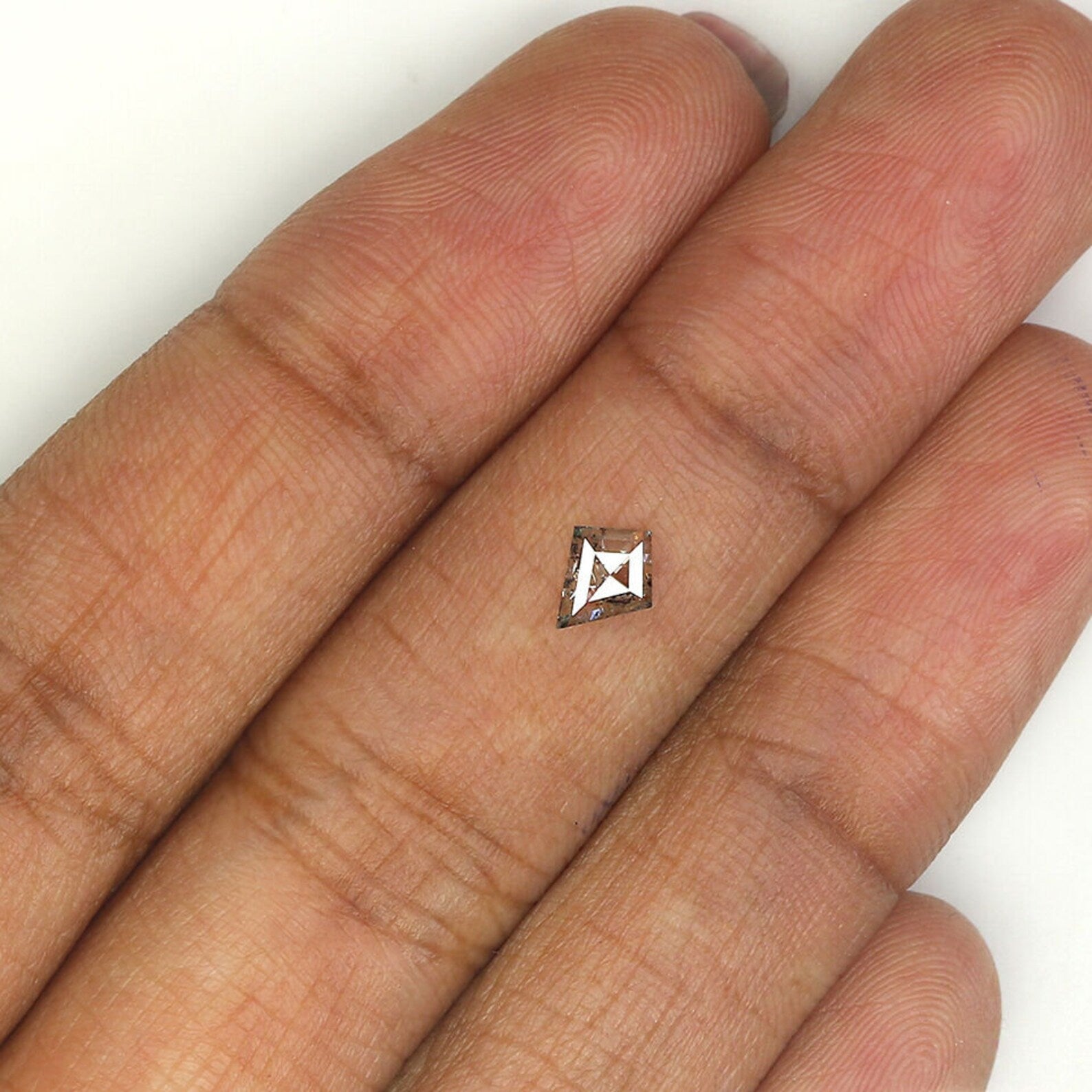 0.24 CT Natural Loose Kite Shape Diamond Salt And Pepper Kite Cut Diamond 5.80 MM Natural Loose Black Grey Color Kite Shape Diamond NQ1468