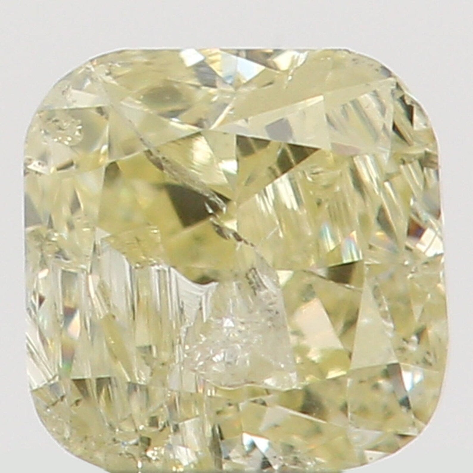 0.20 Ct Natural Loose Diamond Cushion Yellow Color I1 Clarity 3.10 MM N7391