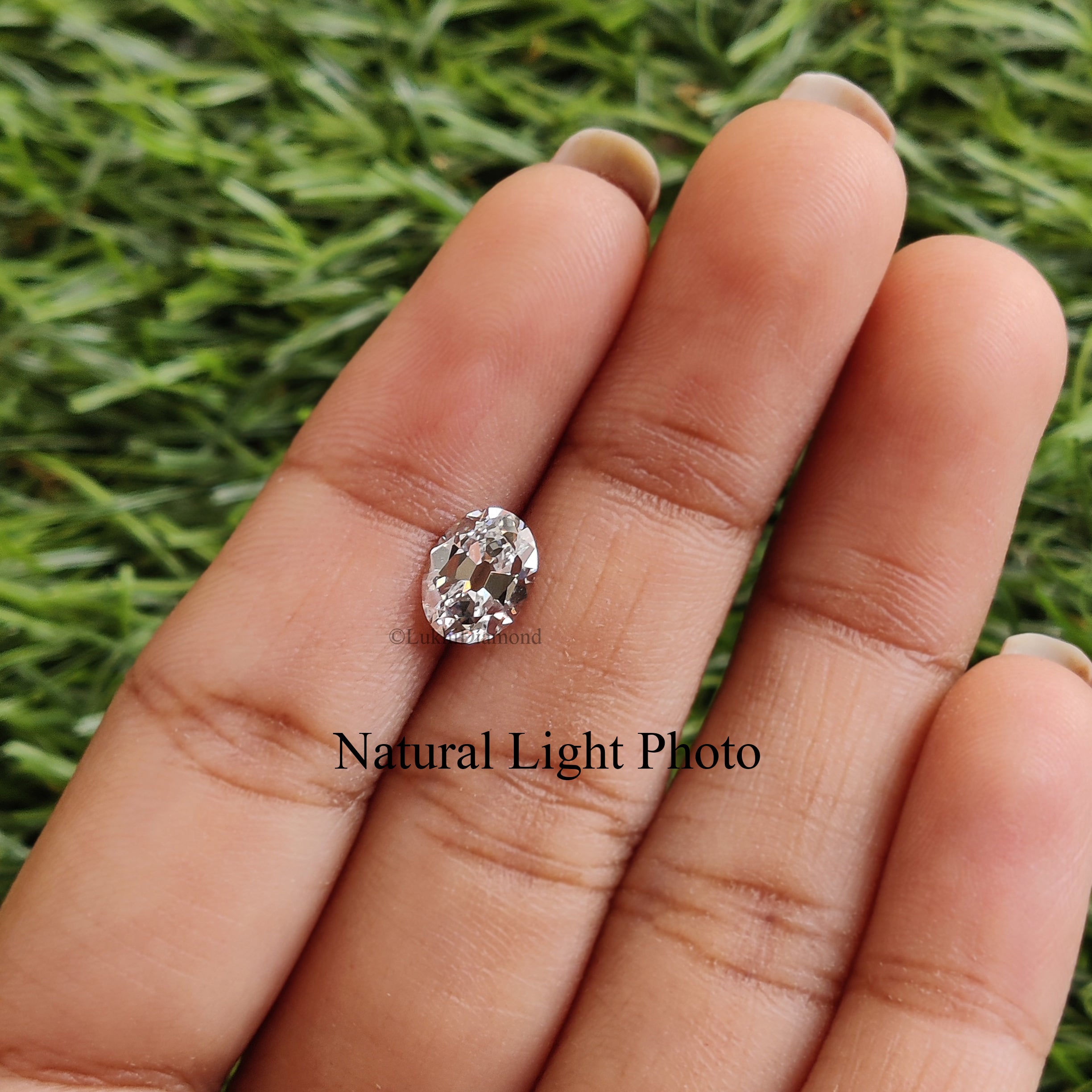 1 CT Oval Old European Cut Lab Grown Diamond Lab Created Oval Loose Diamond Oval CVD Diamond Lab Made Oval Cut for Engagement Ring Q160