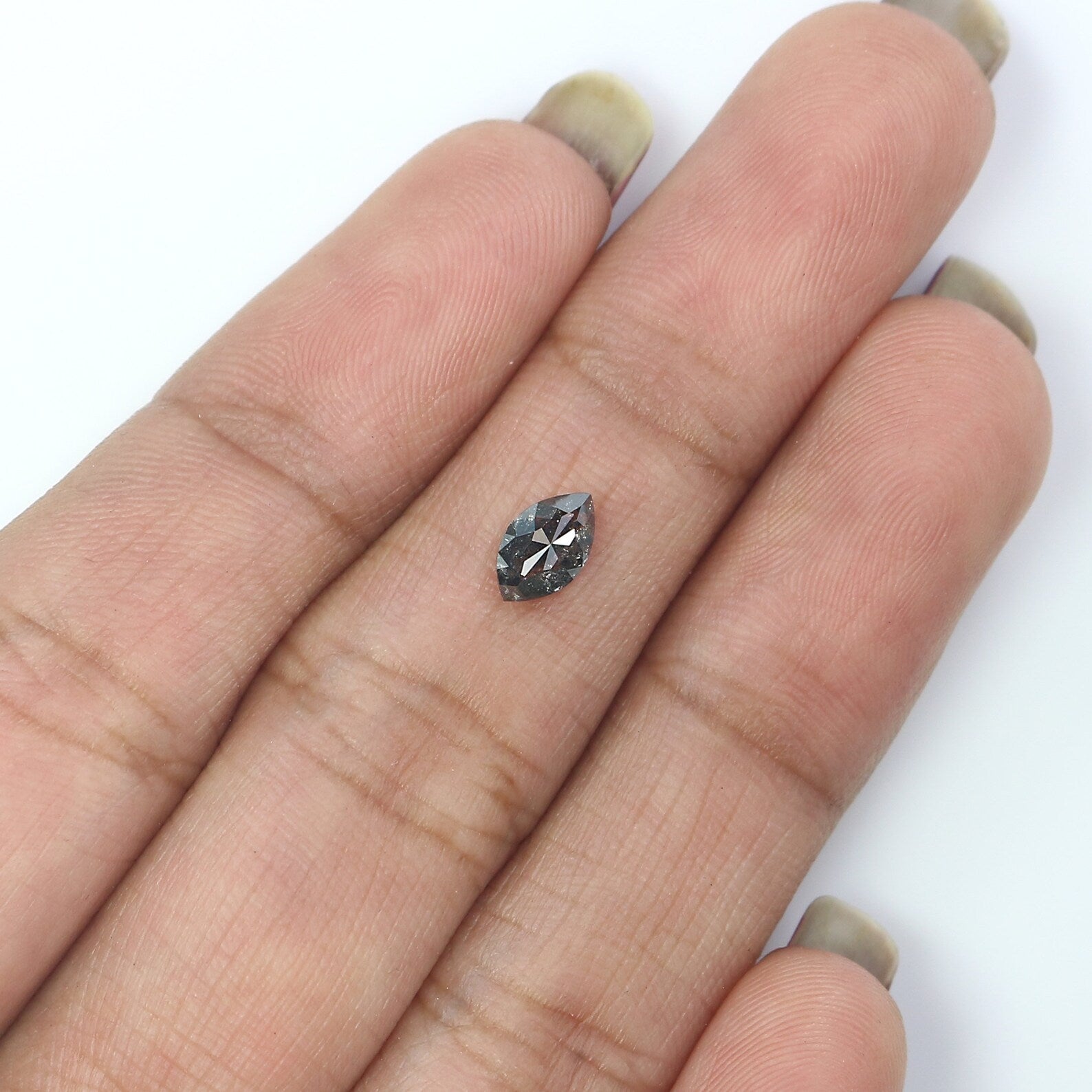 0.41 CT Natural Loose Marquise Diamond Salt And Pepper Diamond Natural Loose Diamond 6.50 MM Marquise Cut Diamond Marquise Shape NQ9068