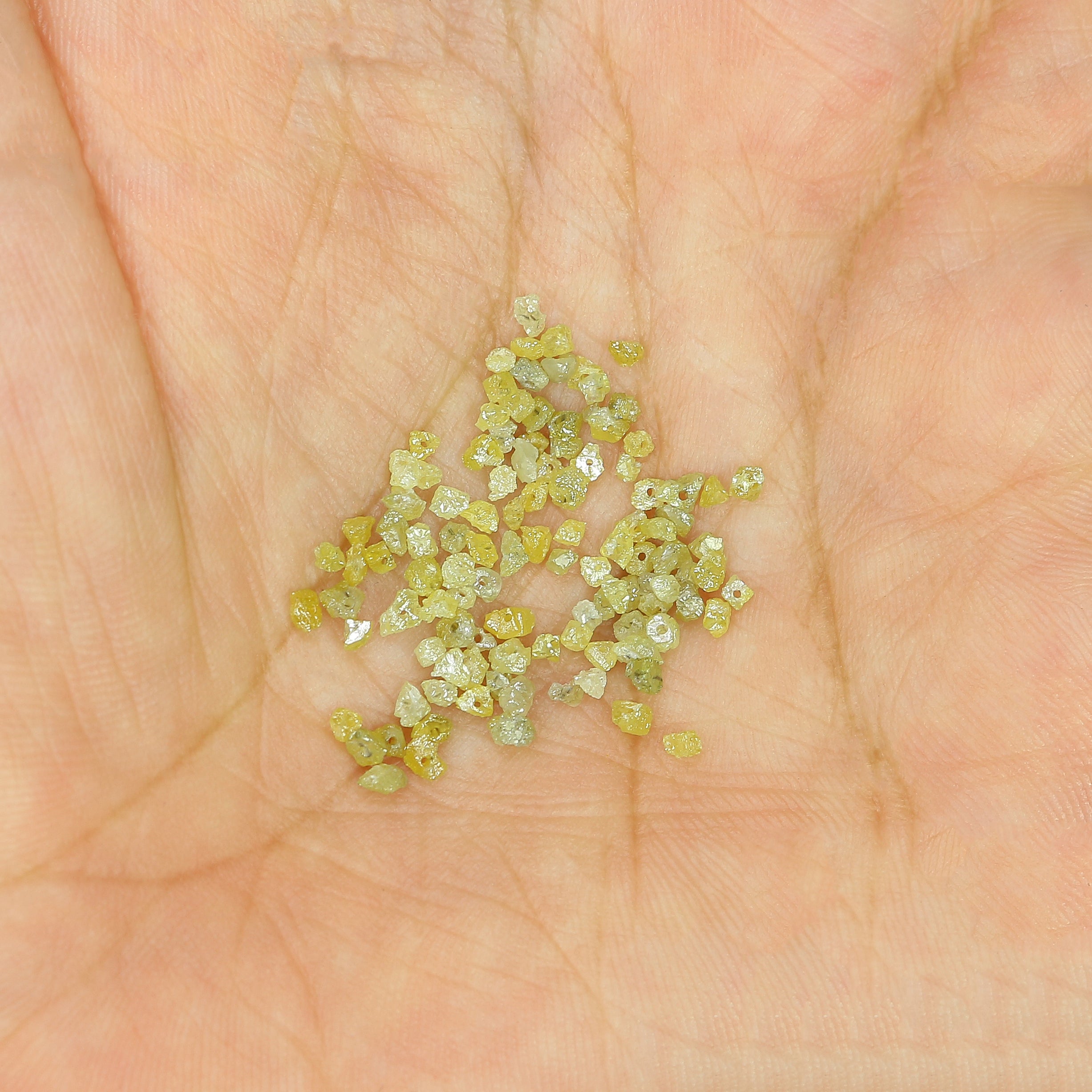 Natural Loose Rough Shape Diamond Yellow Color Rough Bead Cut Diamond 2.00 Ct Lot Uncut Drilled Bead Rough Irregular Cut Bead Diamond Q77