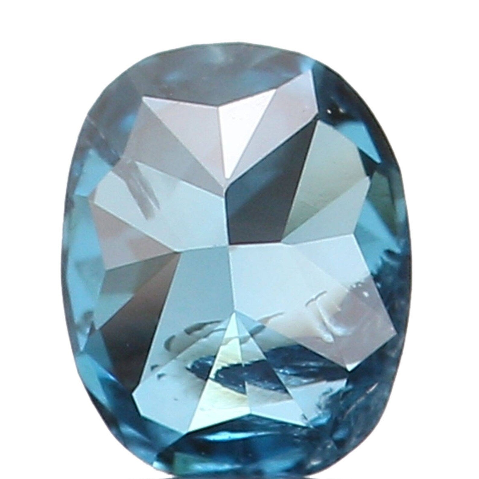 0.10 Ct Natural Loose Diamond Oval Blue Color I1 Clarity 3.10 MM N7633