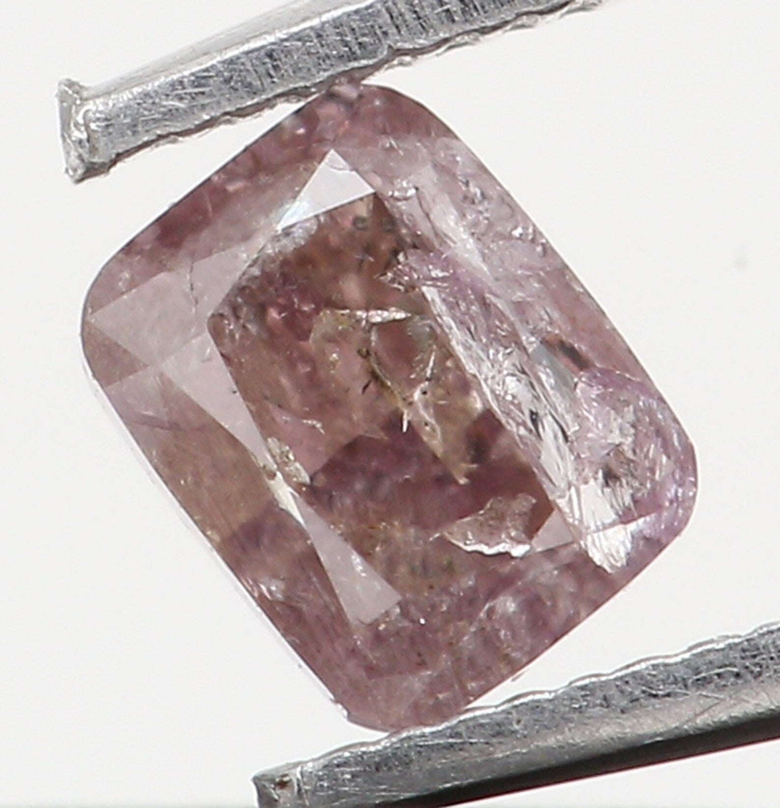 0.16 CT Natural Loose Cushion Diamond Brown Color Diamond Natural Loose Cushion Diamond 3.30 MM Pink Color Cushion Rose Cut Diamond N7726