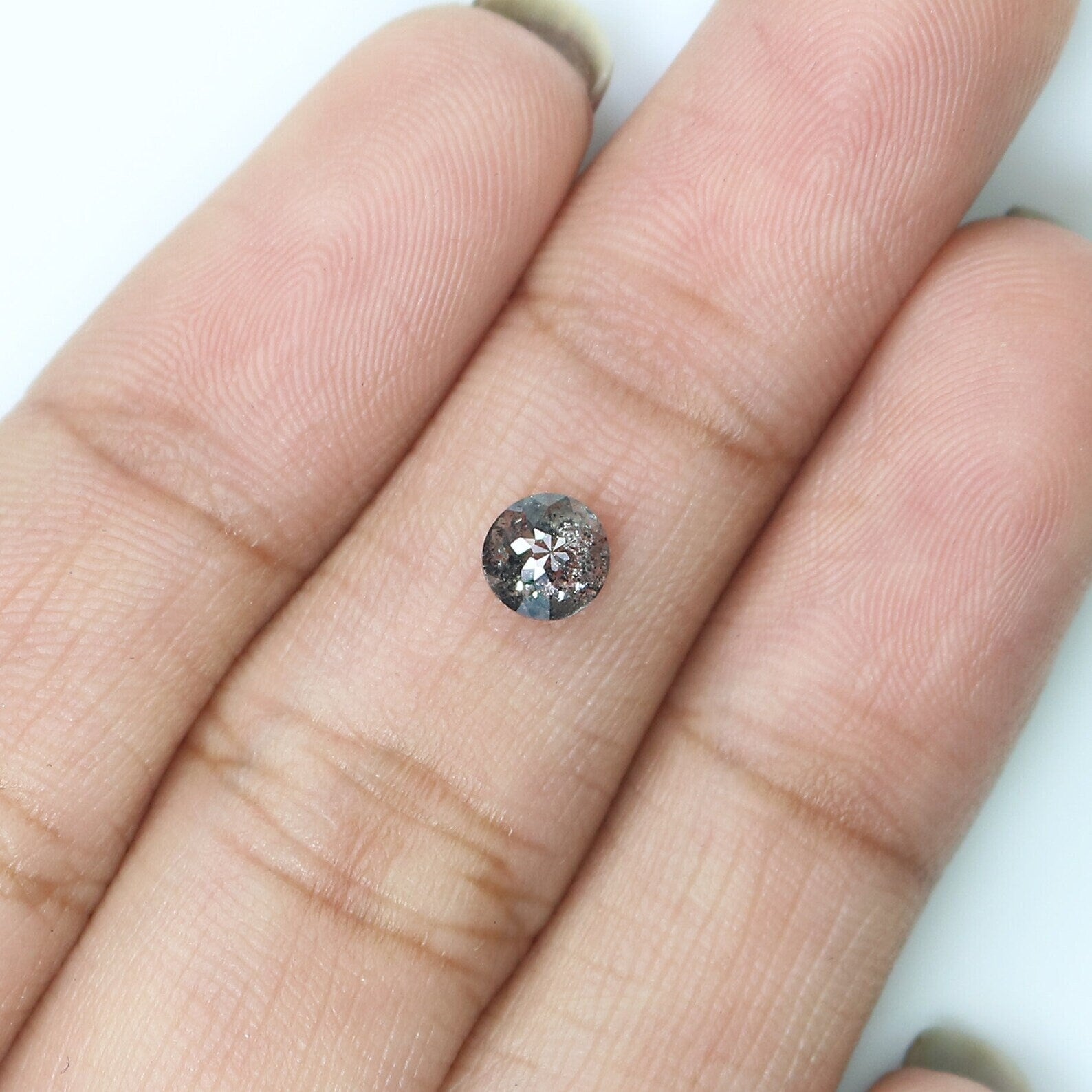 0.45 CT Natural Loose Round Rose Cut Diamond Salt And Pepper Round Shape Diamond 4.70 MM Natural Loose Diamond Round Rose Cut Diamond NQ170