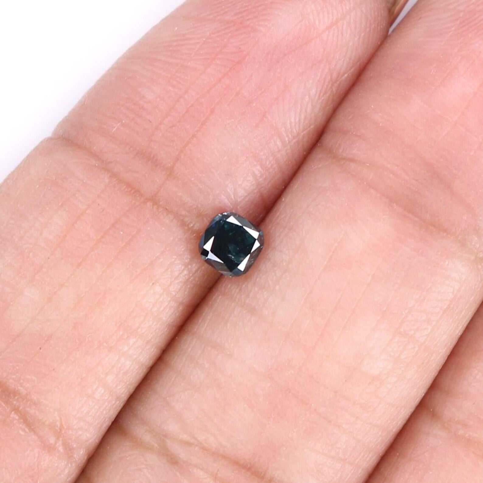 0.30 CT Natural Loose Cushion Shape Diamond Blue Color Cushion Cut Diamond 3.55 MM Natural Blue Color Cushion Brilliant Cut Diamond NQ8693