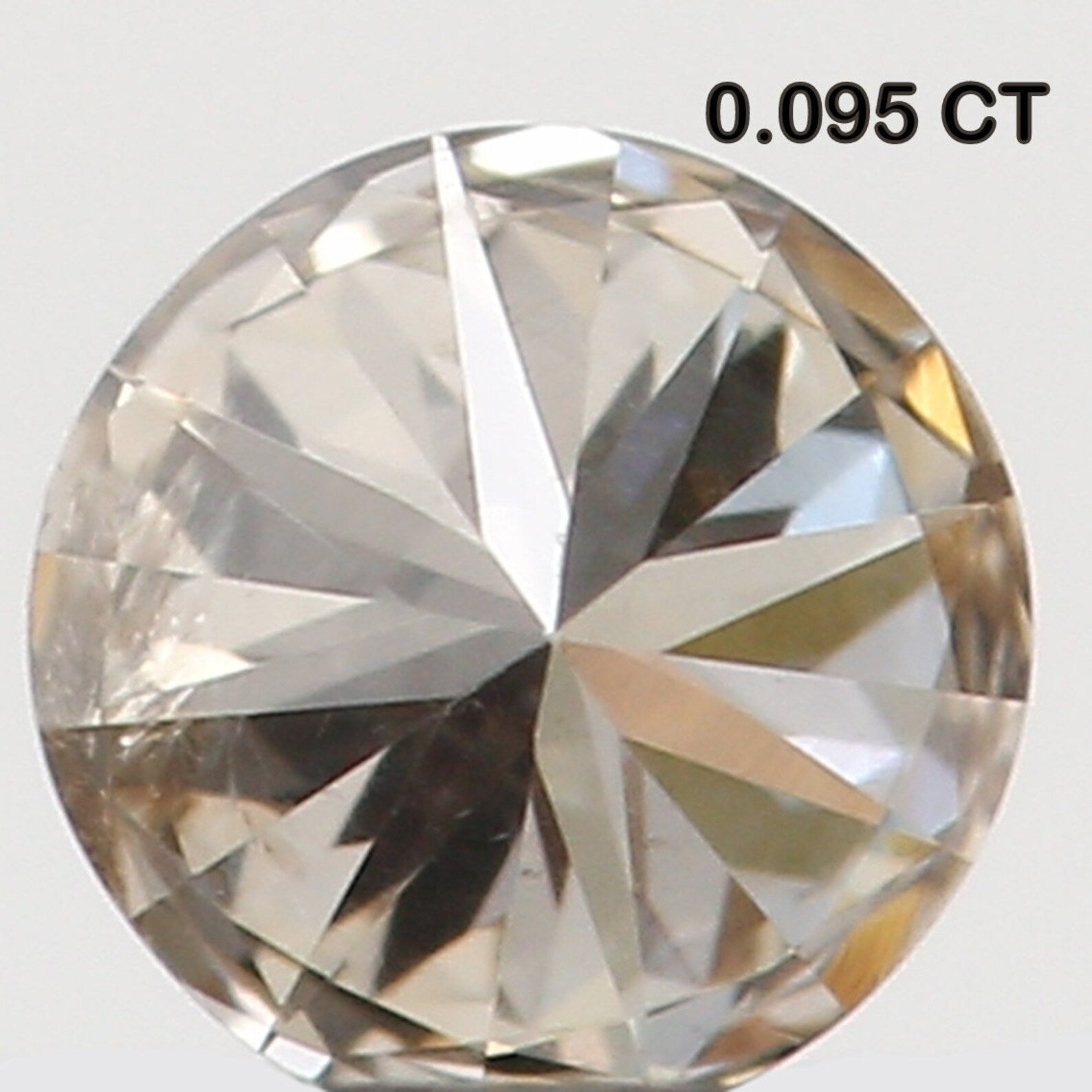 0.095 Ct Natural Loose Round Diamond Brown Color Round Diamond 2.90 MM Natural Loose Diamond Brown Color Round Brilliant Cut Diamond N7830