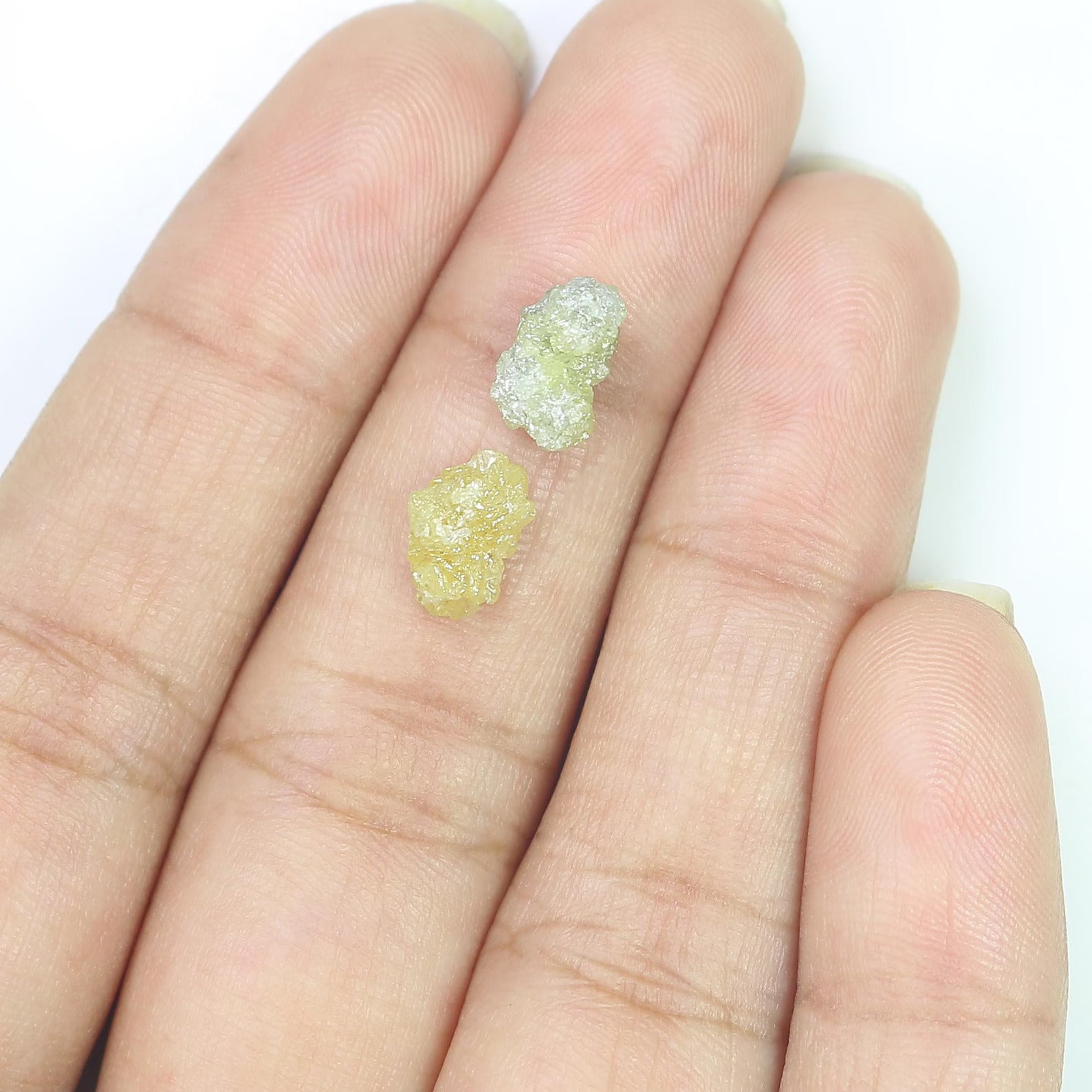 3.24 CT Natural Loose Rough Shape Diamond Yellow Color Rough Uncut Diamond 8.80 MM Natural Grey Diamond Rough Irregular Cut Diamond NQ2579