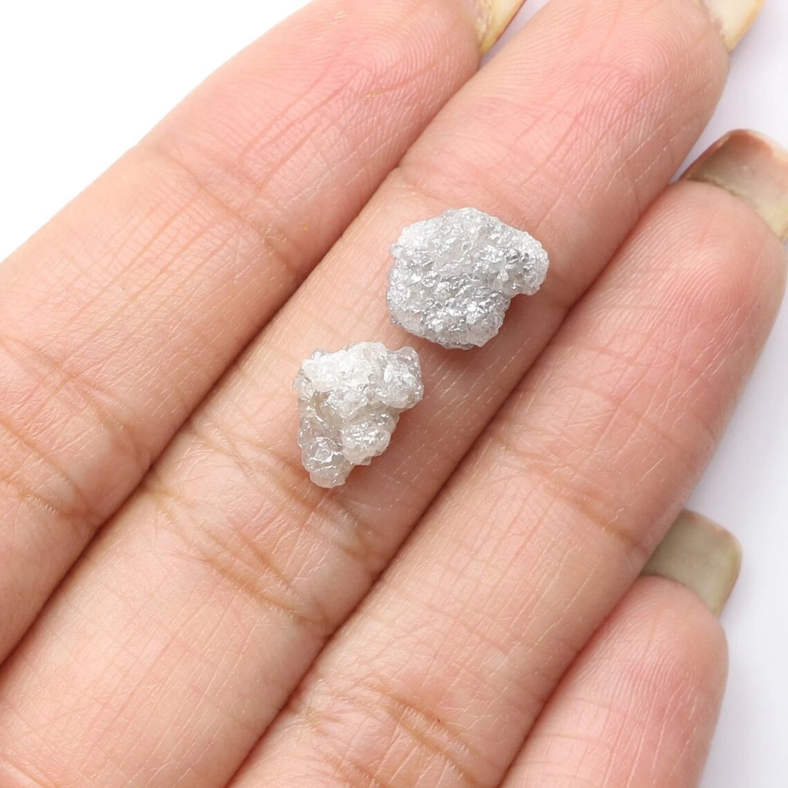 5.38 CT Natural Loose Rough Diamond Gray Color Rough Diamond 9.50 MM Natural Diamond Gray Color Irregular Cut Rough Shape Diamond NQ1093