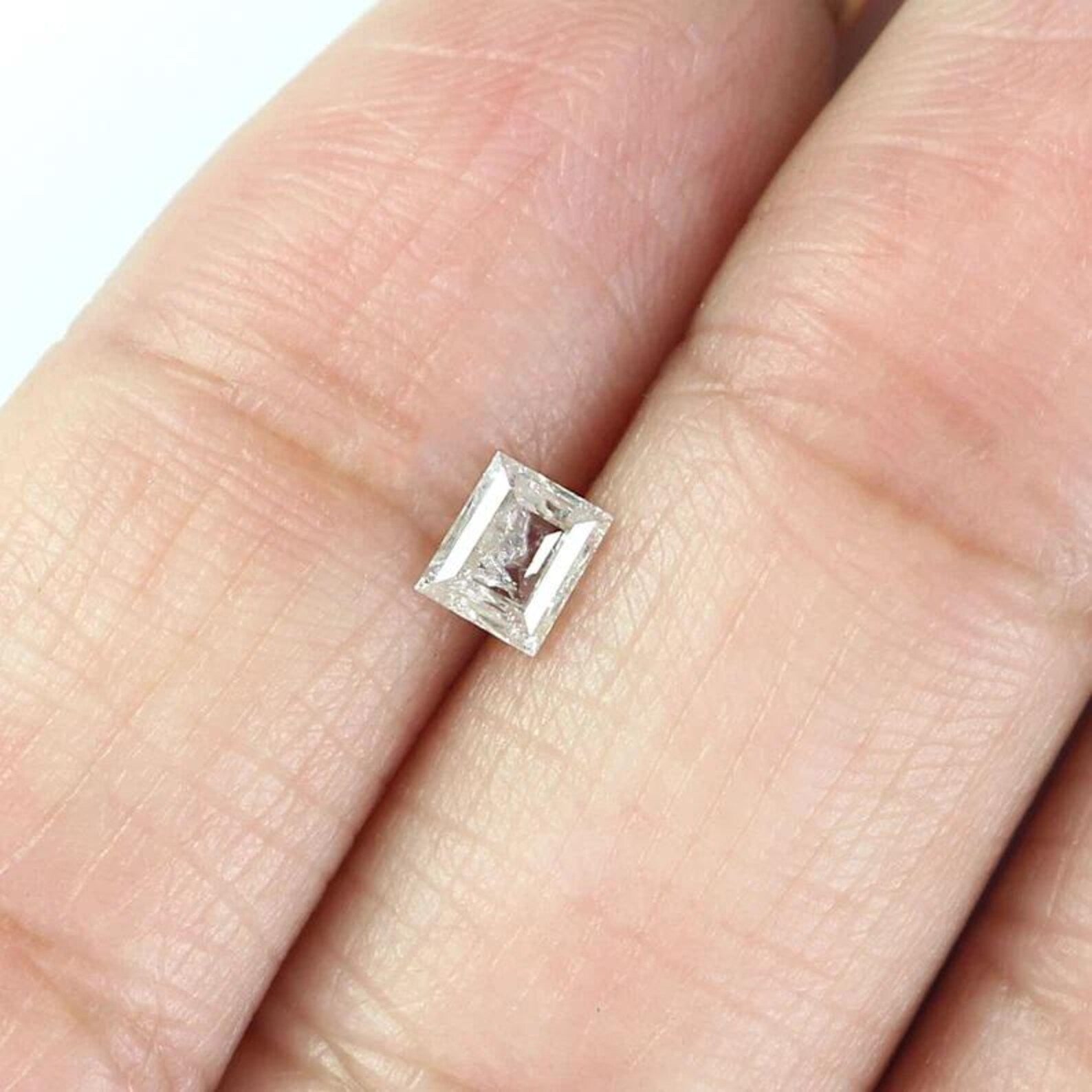 0.37 CT Natural Loose Square Shape Diamond Yellow Color Square Cut Diamond 4.30 MM Natural Loose Grey Color Square Rose Cut Diamond NQ7489