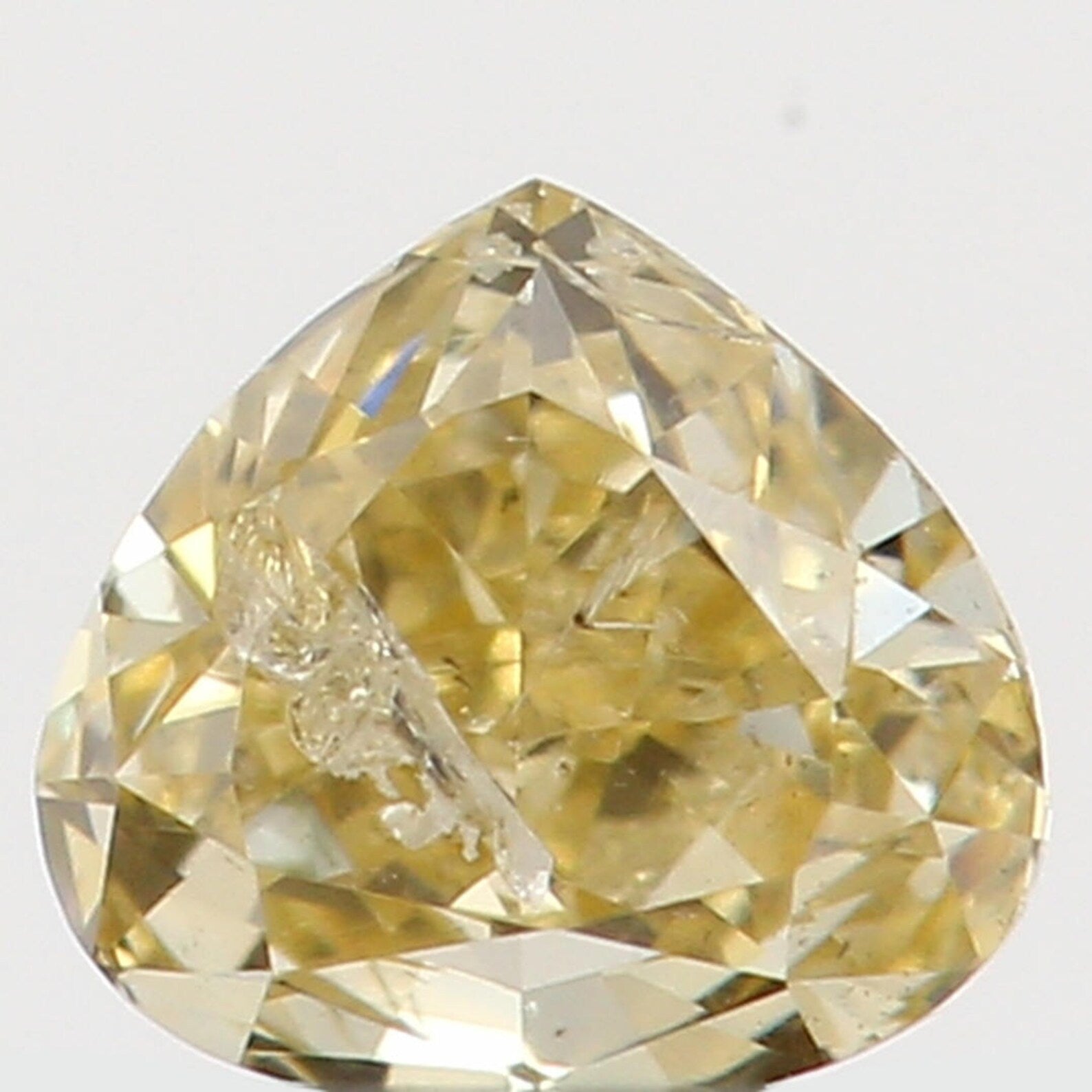 0.13 Ct Natural Loose Diamond Heart Yellow Color I1 Clarity 3.30 MM N7260
