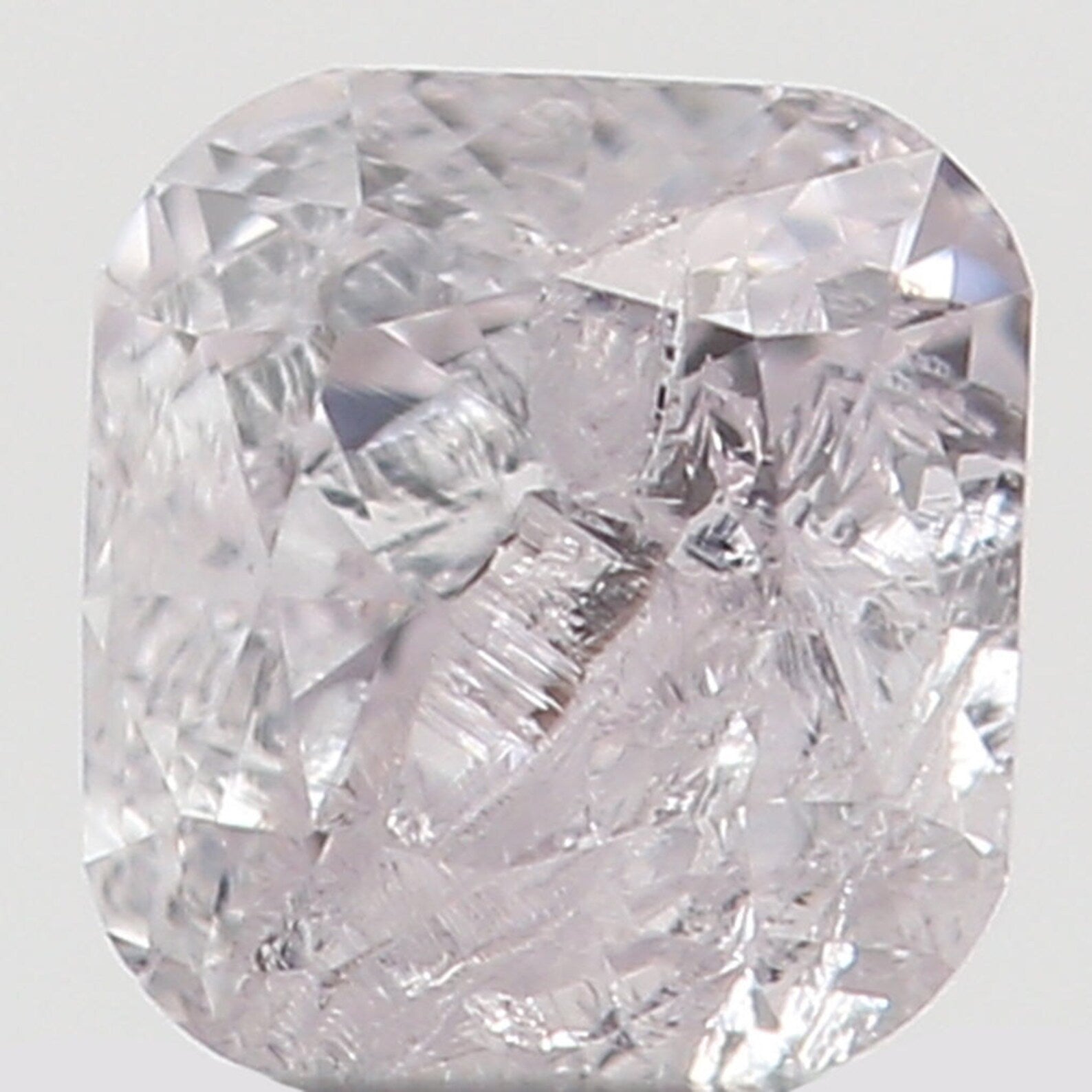 0.18 Ct Natural Loose Diamond Cushion Pink Color I2 Clarity 3.10 MM N7435