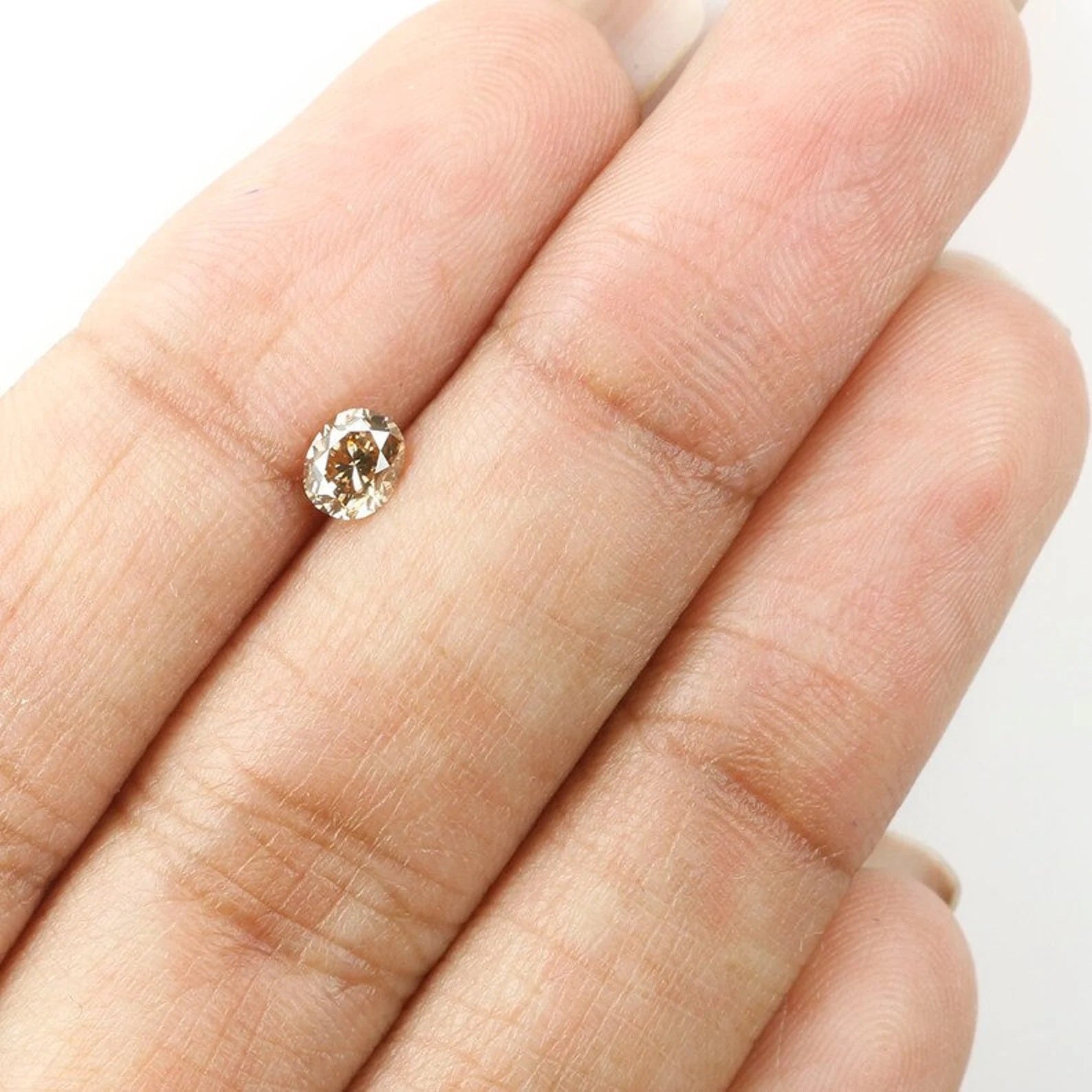 0.39 CT Natural Loose Oval Shape Diamond Brown Color Oval Diamond 4.70 MM Natural Diamond Brown Color Oval Brilliant Cut Diamond NQ1234