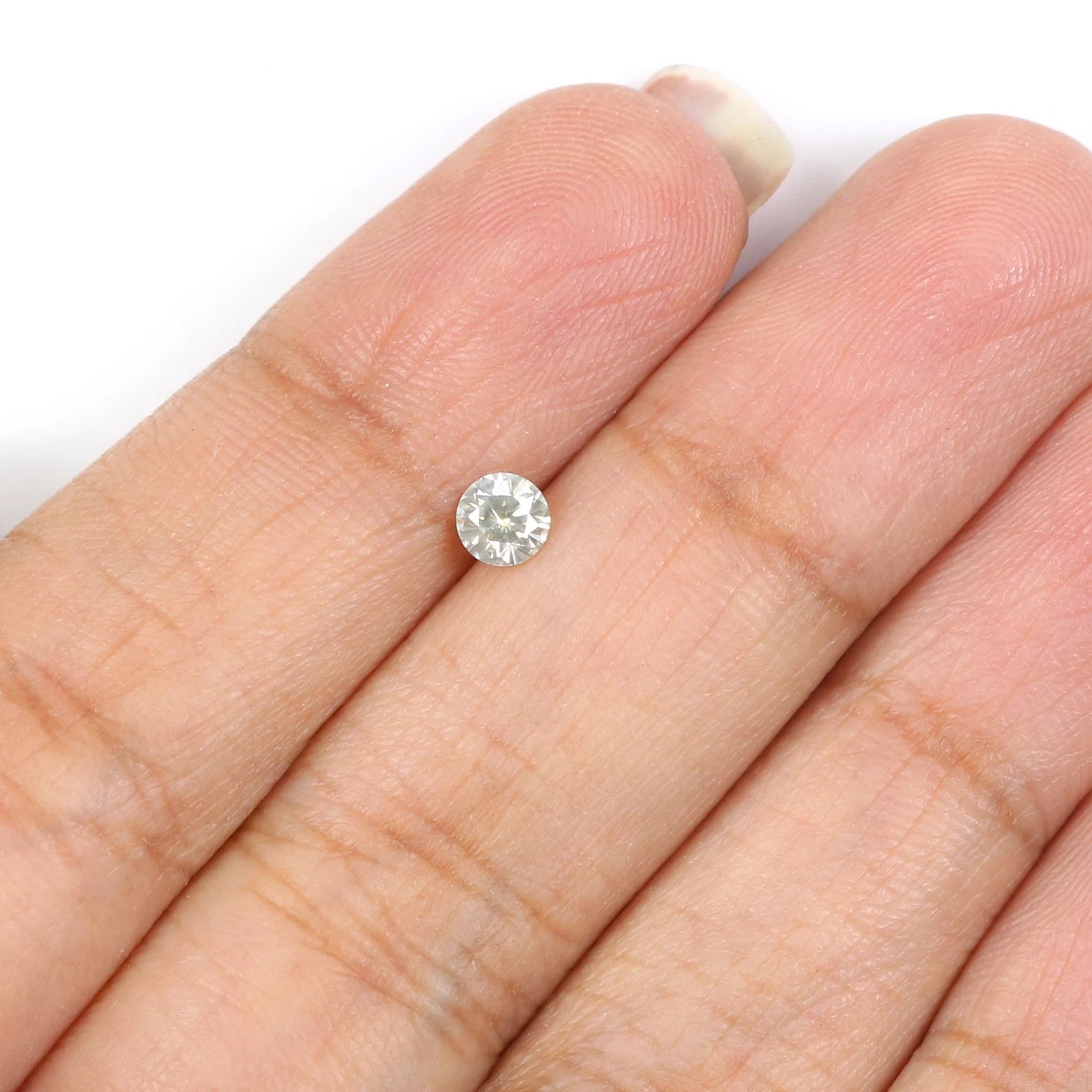 Natural Loose Round Brilliant Cut Diamond White - I Color 0.24 CT 3.91 MM Round Shape Rose Cut Diamond N1885