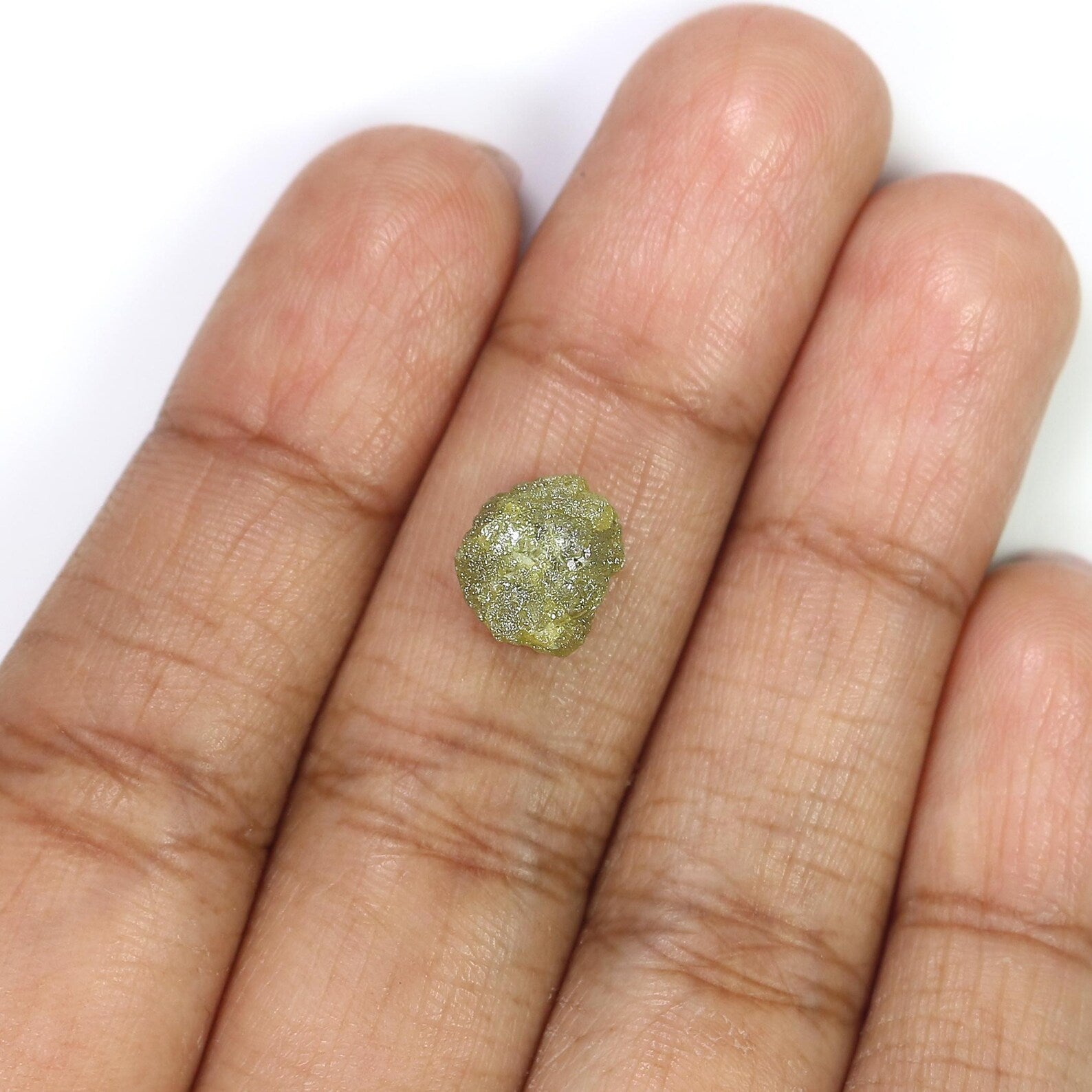 3.81 CT Natural Loose Rough Shape Diamond Yellow Color Rough Uncut Diamond 9.15 MM Natural Grey Color Rough Irregular Cut Diamond NQ2575