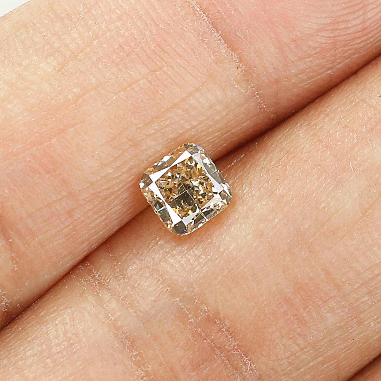 0.67 Ct Natural Loose Cushion Shape Diamond Brown Color Cushion Cut Diamond 4.50 MM Natural Brown Color Cushion Brilliant Cut Diamond LQ5131