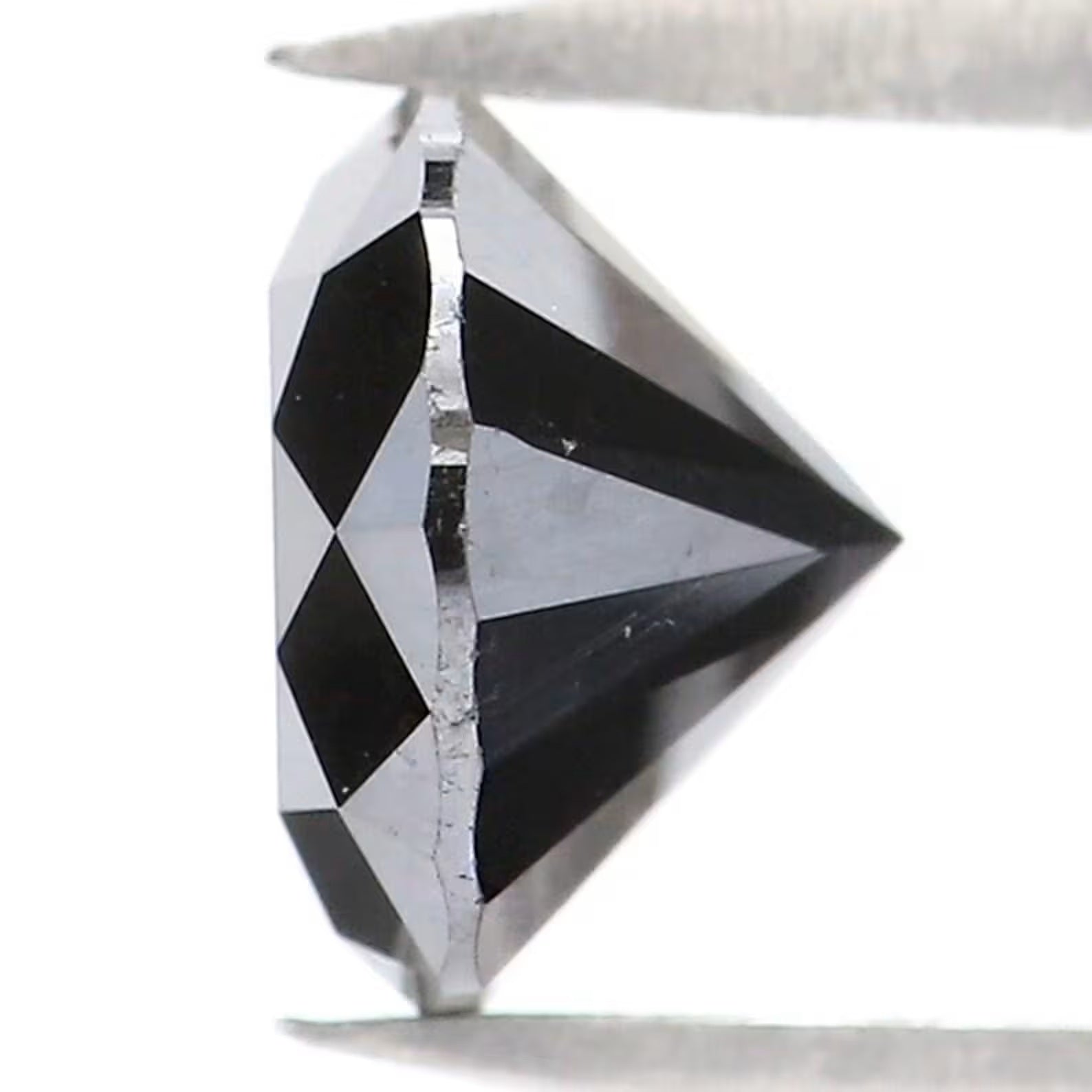 1.00 CT Natural Loose Round Shape Diamond Black Color Round Diamond 6.05 MM Natural Diamond Black Color Round Brilliant Cut Diamond NQ1978