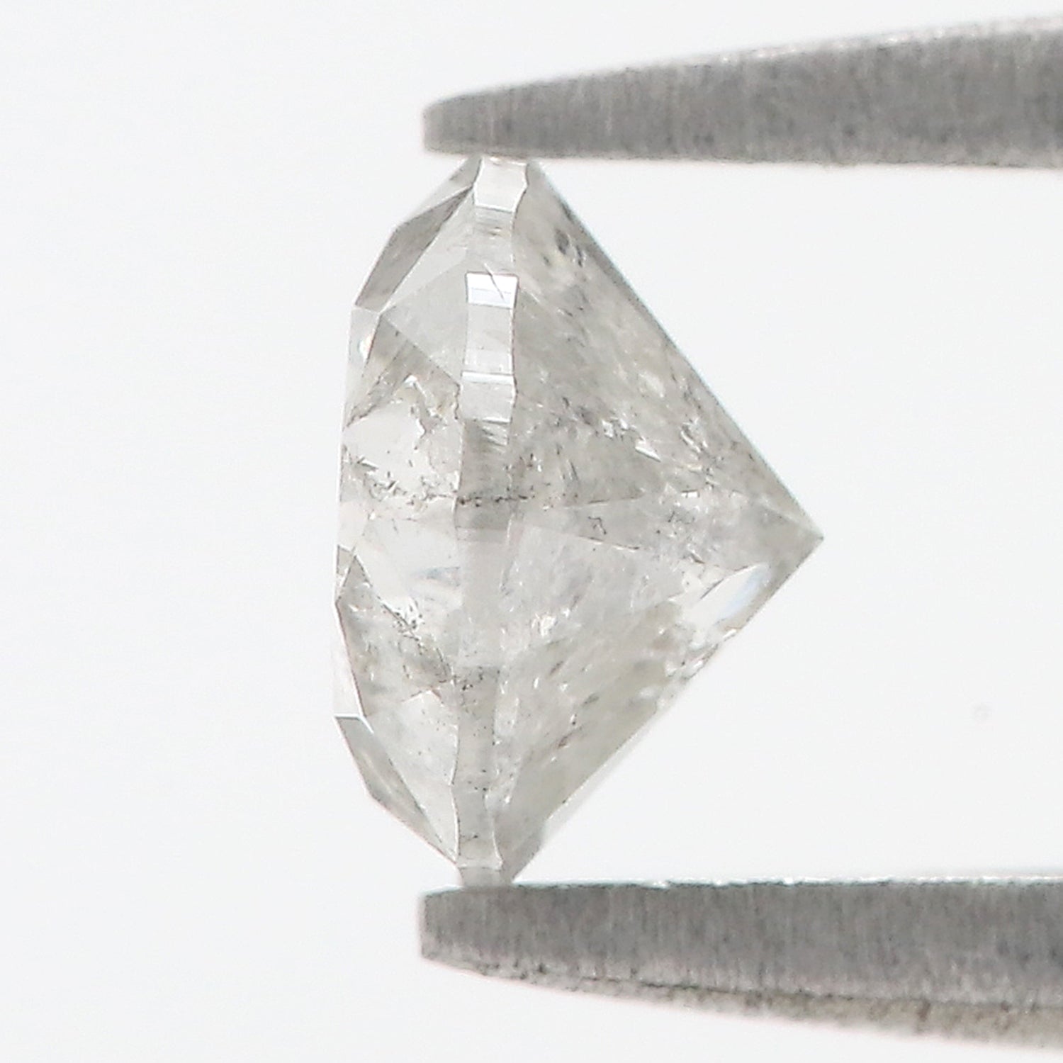 0.79 CT Natural Loose Round Shape Diamond Salt And Pepper Round Cut Diamond 5.60 MM Natural Black Grey Round Brilliant Cut Diamond LQ478