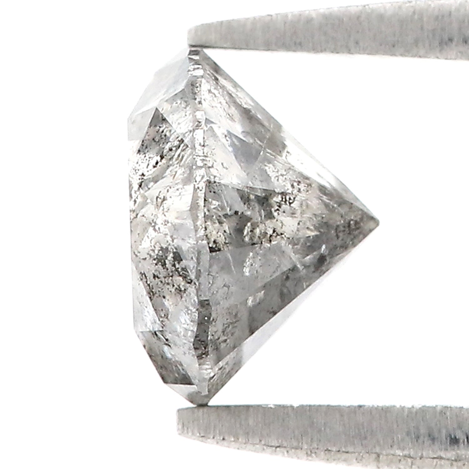 1.44 Ct Natural Loose Round Shape Diamond Salt And Pepper Round Cut Diamond 6.90 MM Natural Loose Diamond Round Brilliant Cut Diamond LQ9352
