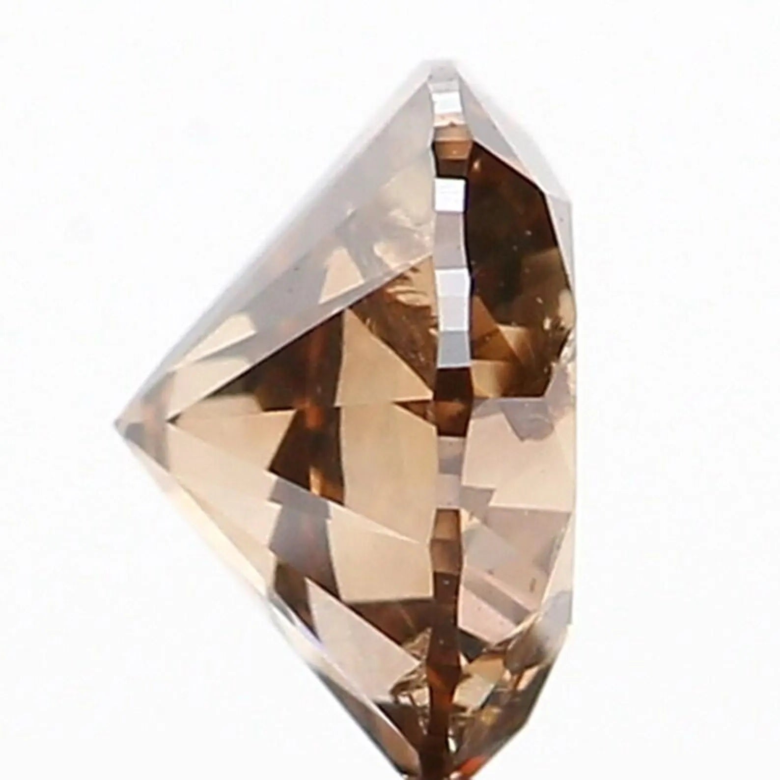 0.36 CT Natural Loose Round Shape Diamond Brown Color Round Cut Diamond 4.55 MM Natural Loose Brown Color Round Brilliant Cut Diamond NQ1080